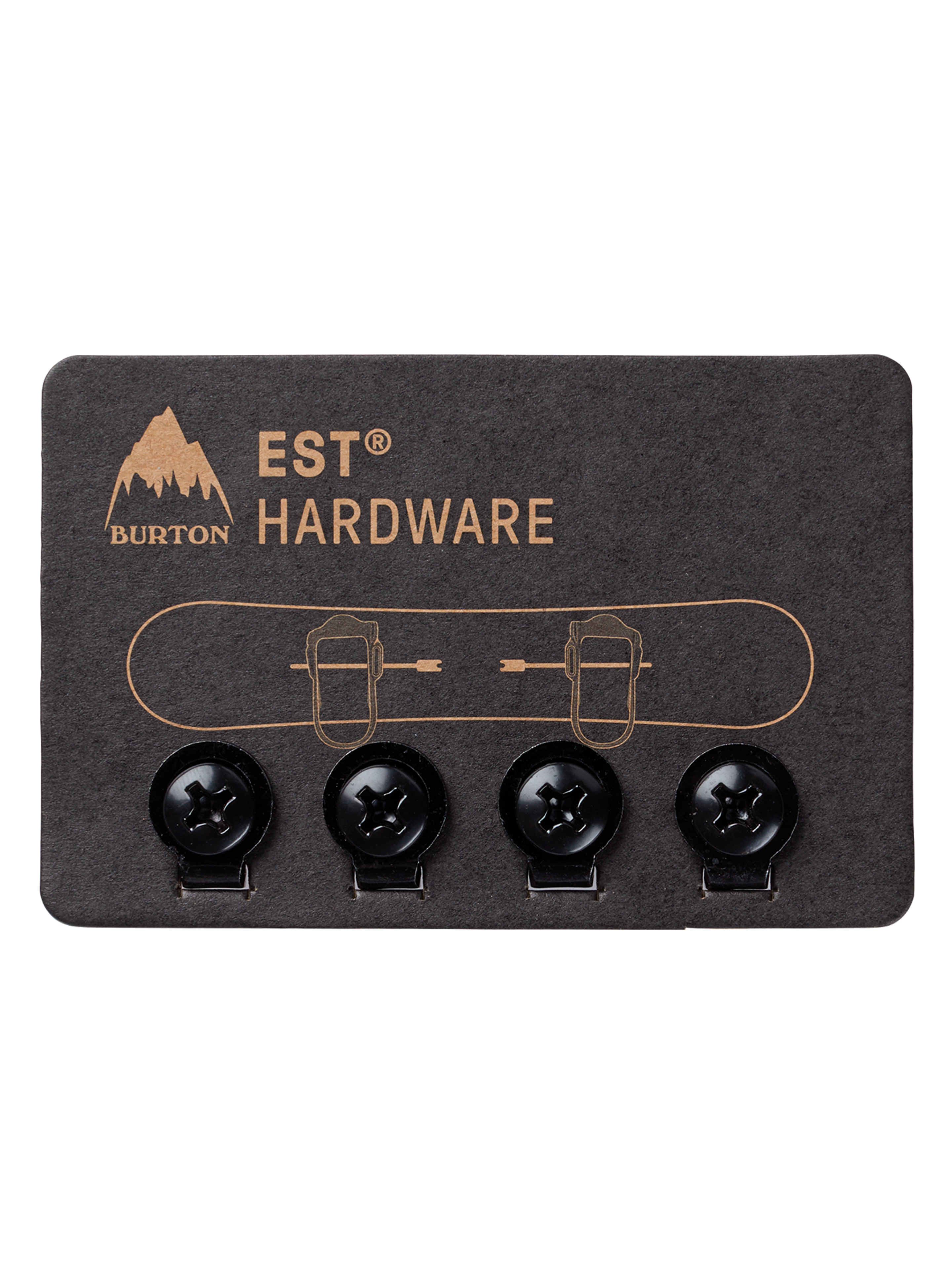 burton est snowboard hardware set M6 Channel Inserts (4 Pack) The full set of four M6x13 screws and washers for mounting Burton EST bindings to Burton snowboards featuring The Channel Burton EST Replacement Hardware tool