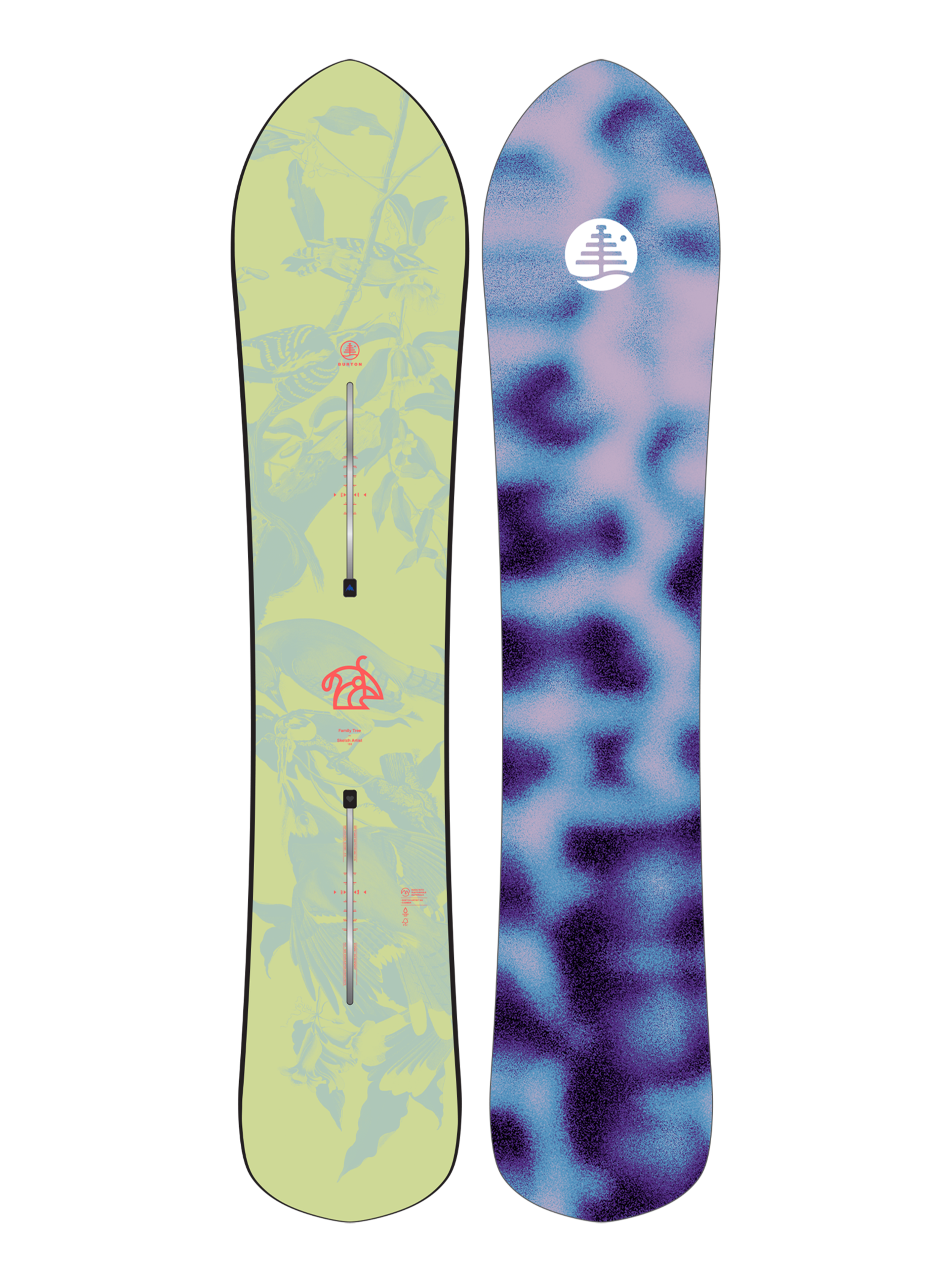 Burton Family Tree Sketch Artist Camber Snowboard