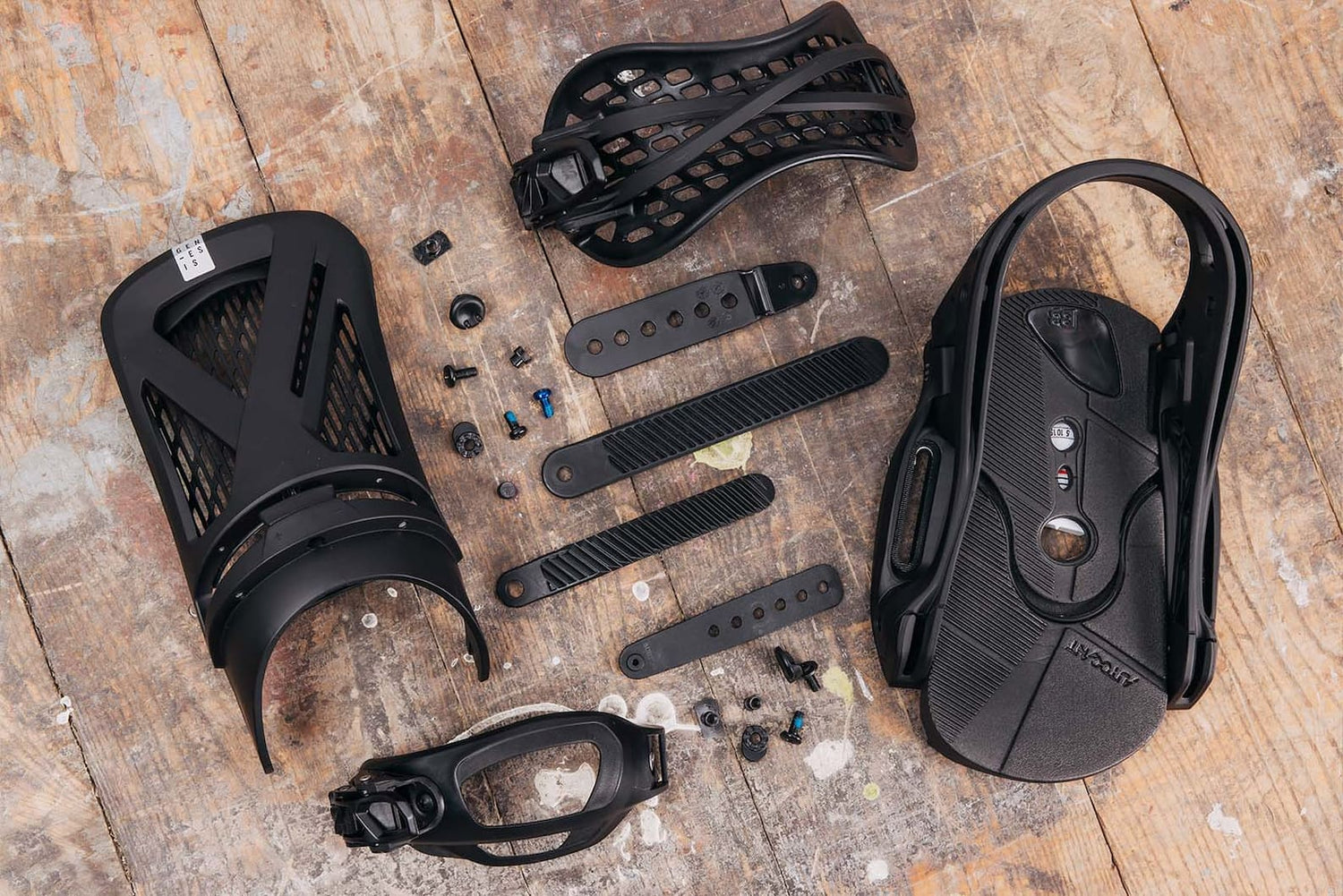 A Comprehensive Overview of Snowboard Binding Parts: Flatlay