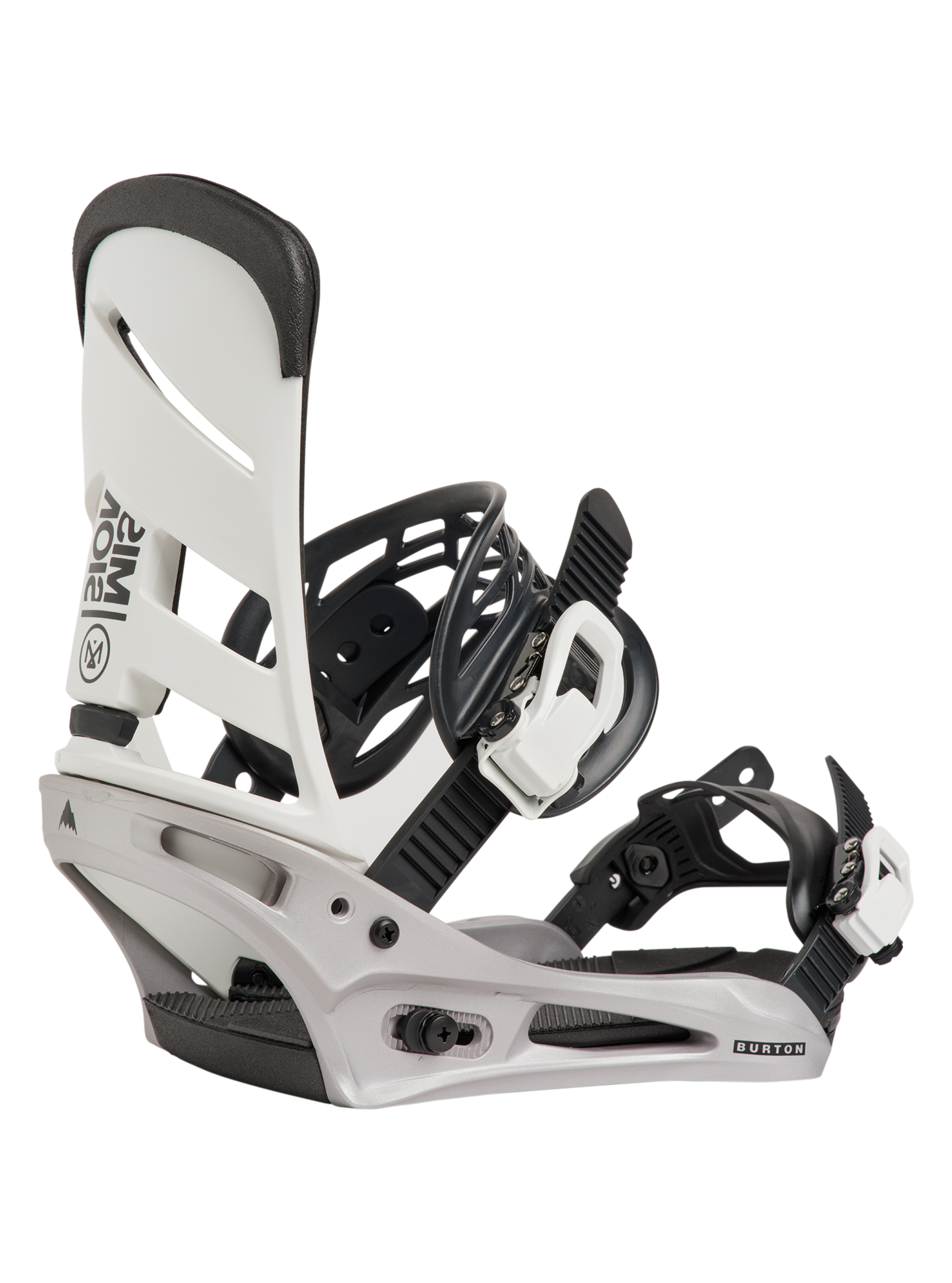 Product image of Men's Burton Mission Re:Flex Snowboard Bindings[Variant:White / Silver]