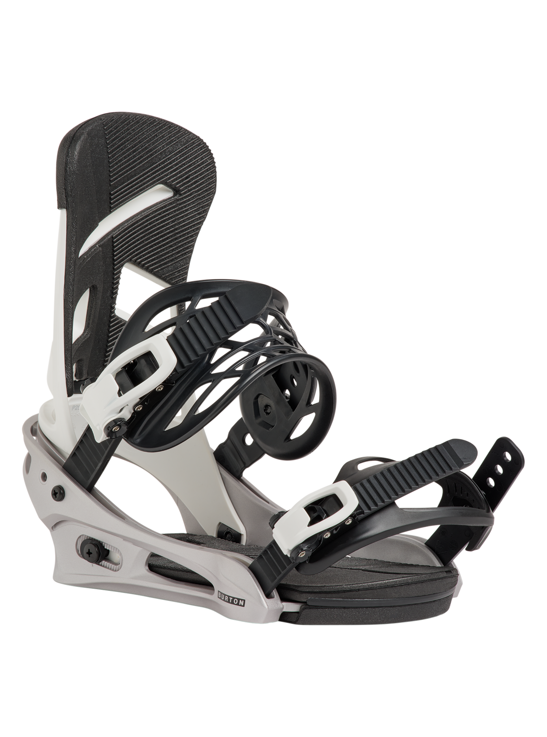 Product image of Men's Burton Mission Re:Flex Snowboard Bindings[Variant:White / Silver]