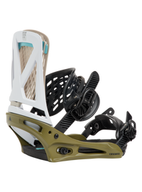 Product image of Men's Burton Genesis Re:Flex Snowboard Bindings[Variant:White / Dried Moss]
