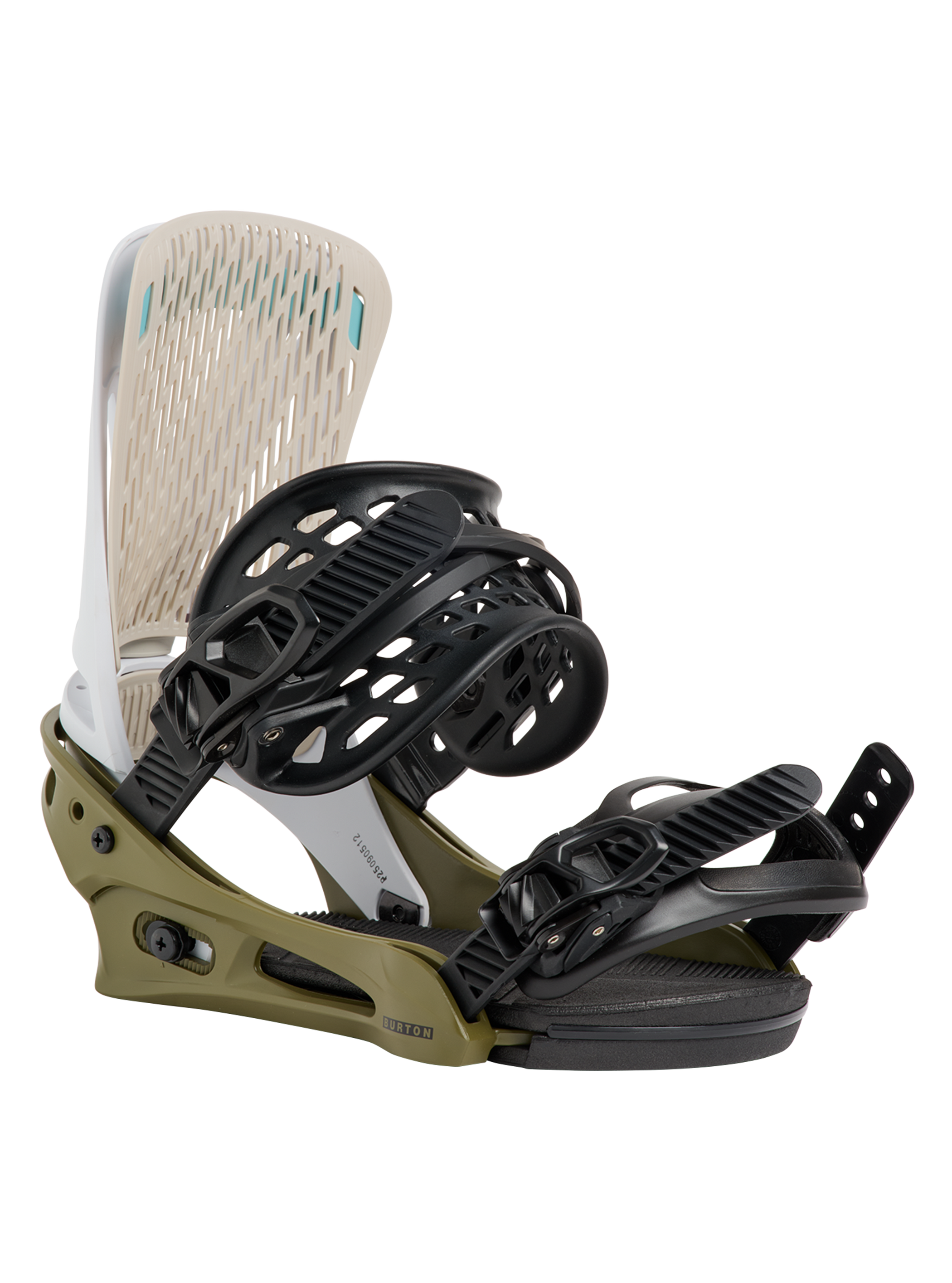 Product image of Men's Burton Genesis Re:Flex Snowboard Bindings[Variant:White / Dried Moss]