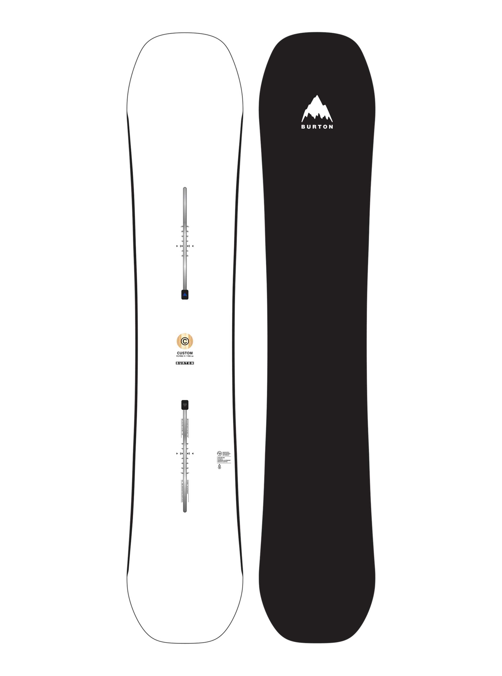 Product image of Men's Burton Custom Flying V Snowboard[Variant:White]