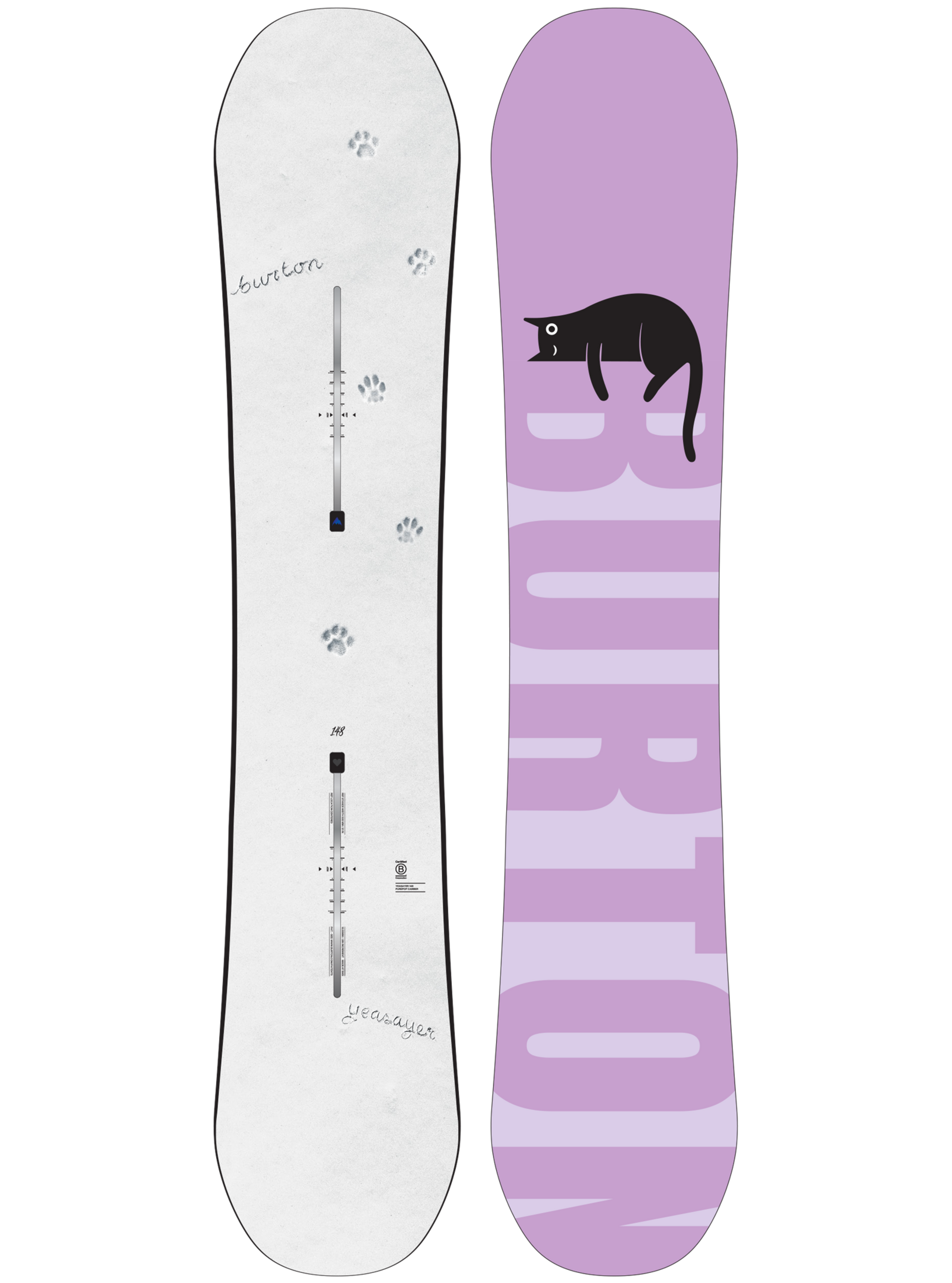 Product image of Women's Burton Yeasayer Flying V Snowboard[Variant:Paws]