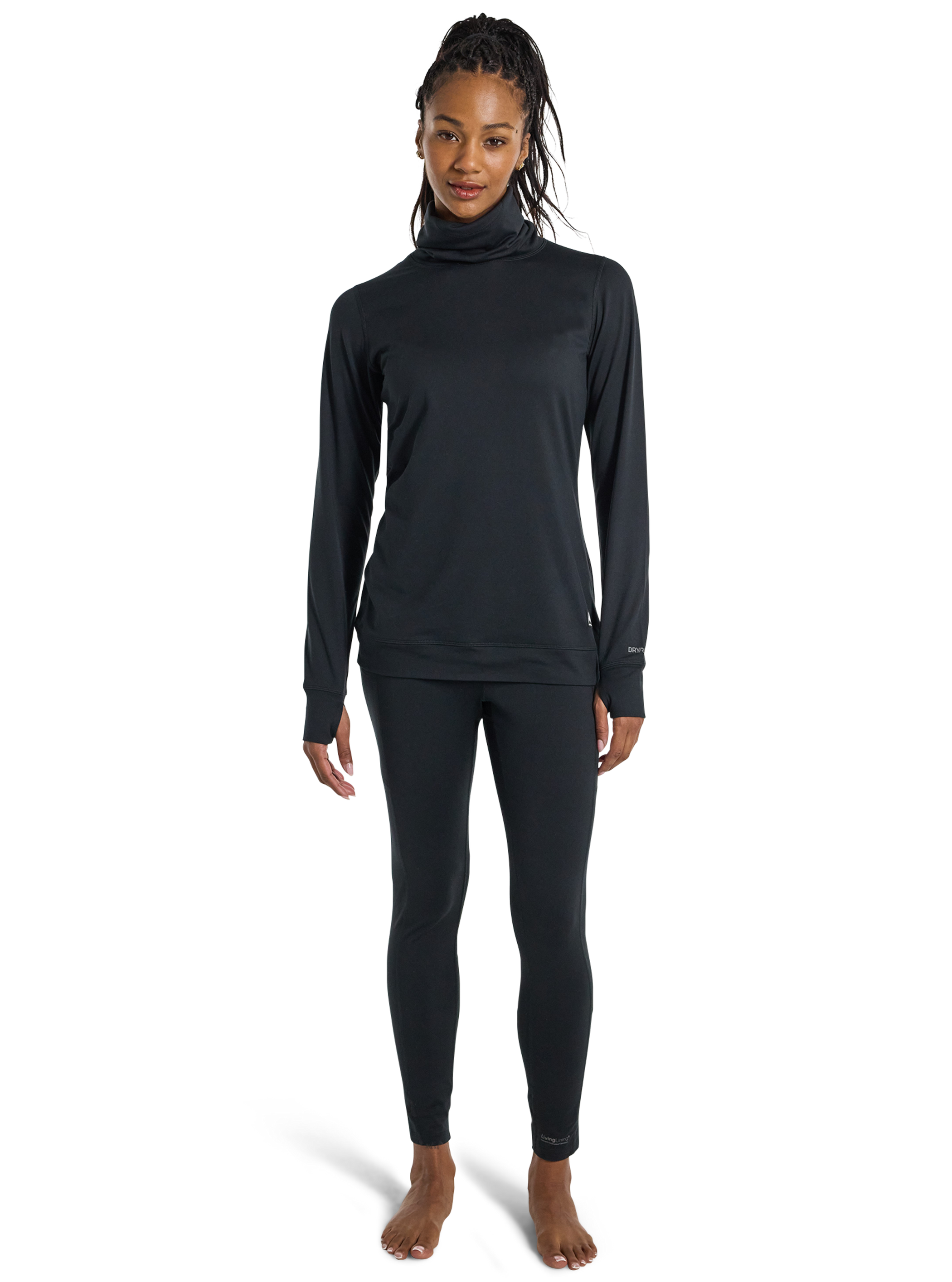 Burton Mittelschweres Funktionsshirt mit langem Kragen für Damen