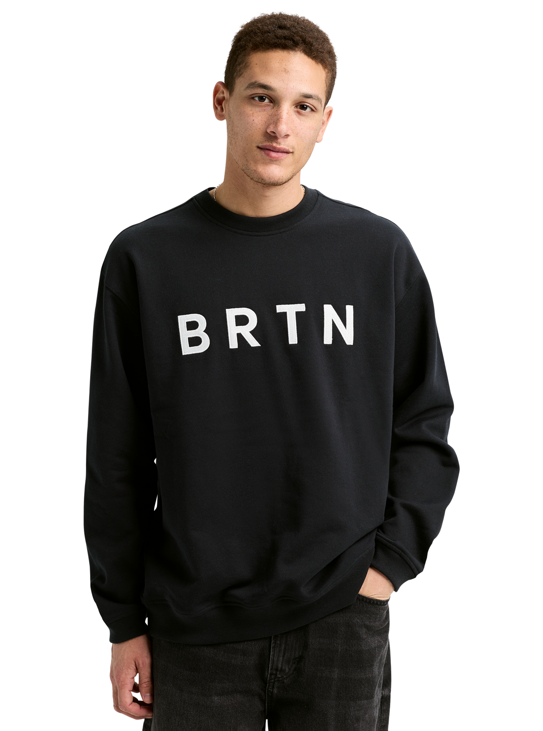 Product image of Burton BRTN Crewneck Sweatshirt[Variant:True Black]