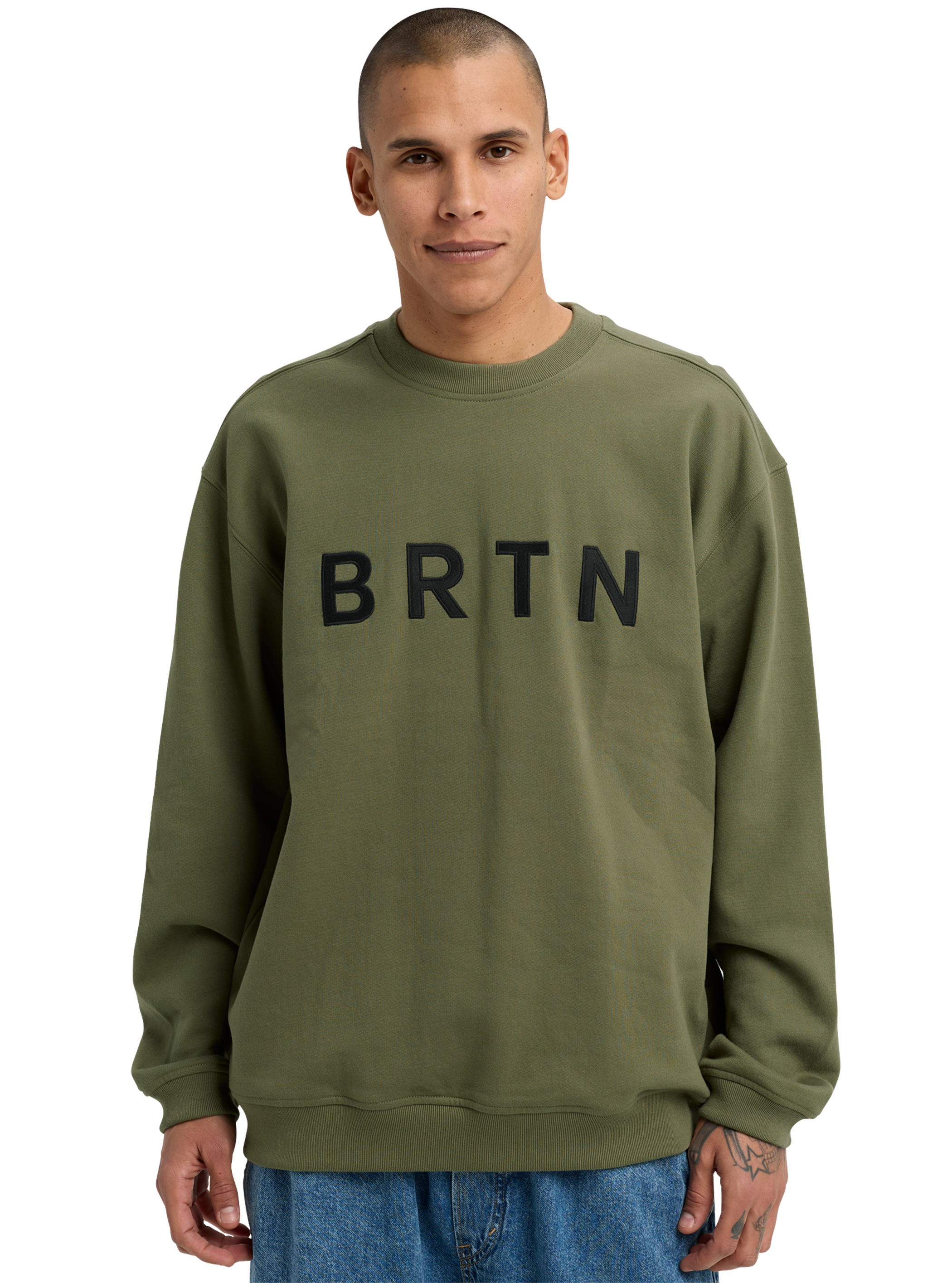 Product image of Burton BRTN Crewneck Sweatshirt[Variant:Forest Moss]
