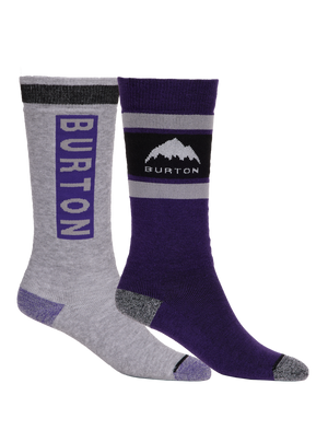 Product image of Kids' Burton Weekend Midweight Socks (2 Pack)[Variant:Imperial Purple]