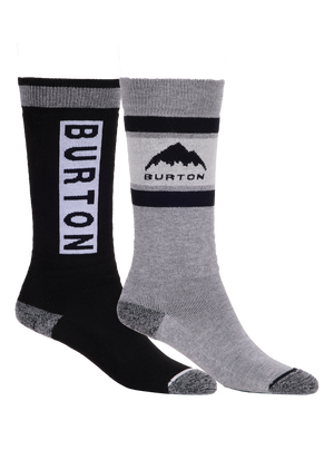 Product image of Kids' Burton Weekend Midweight Socks (2 Pack)[Variant:True Black]