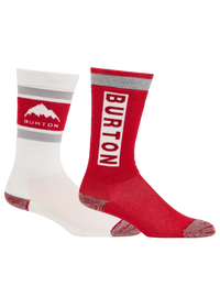 Product image of Kids' Burton Weekend Midweight Socks (2 Pack)[Variant:Flame Scarlet]