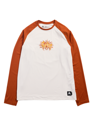 Product image of Men's Burton Roadie Base Layer Tech T-Shirt[Variant:Stout White / Spiced Chai]