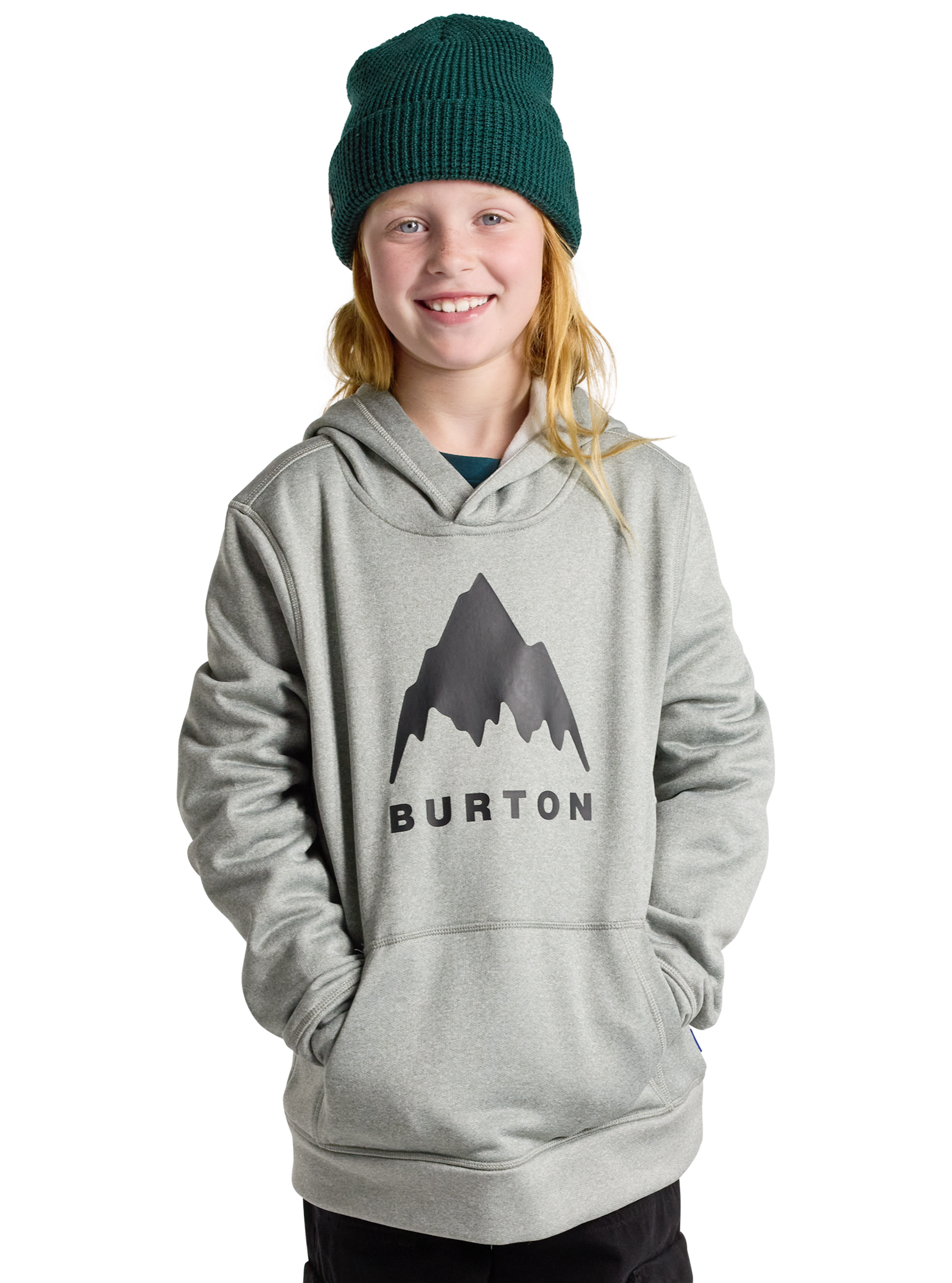 Product image of Kids' Burton Oak Pullover Hoodie[Variant:Gray Heather]