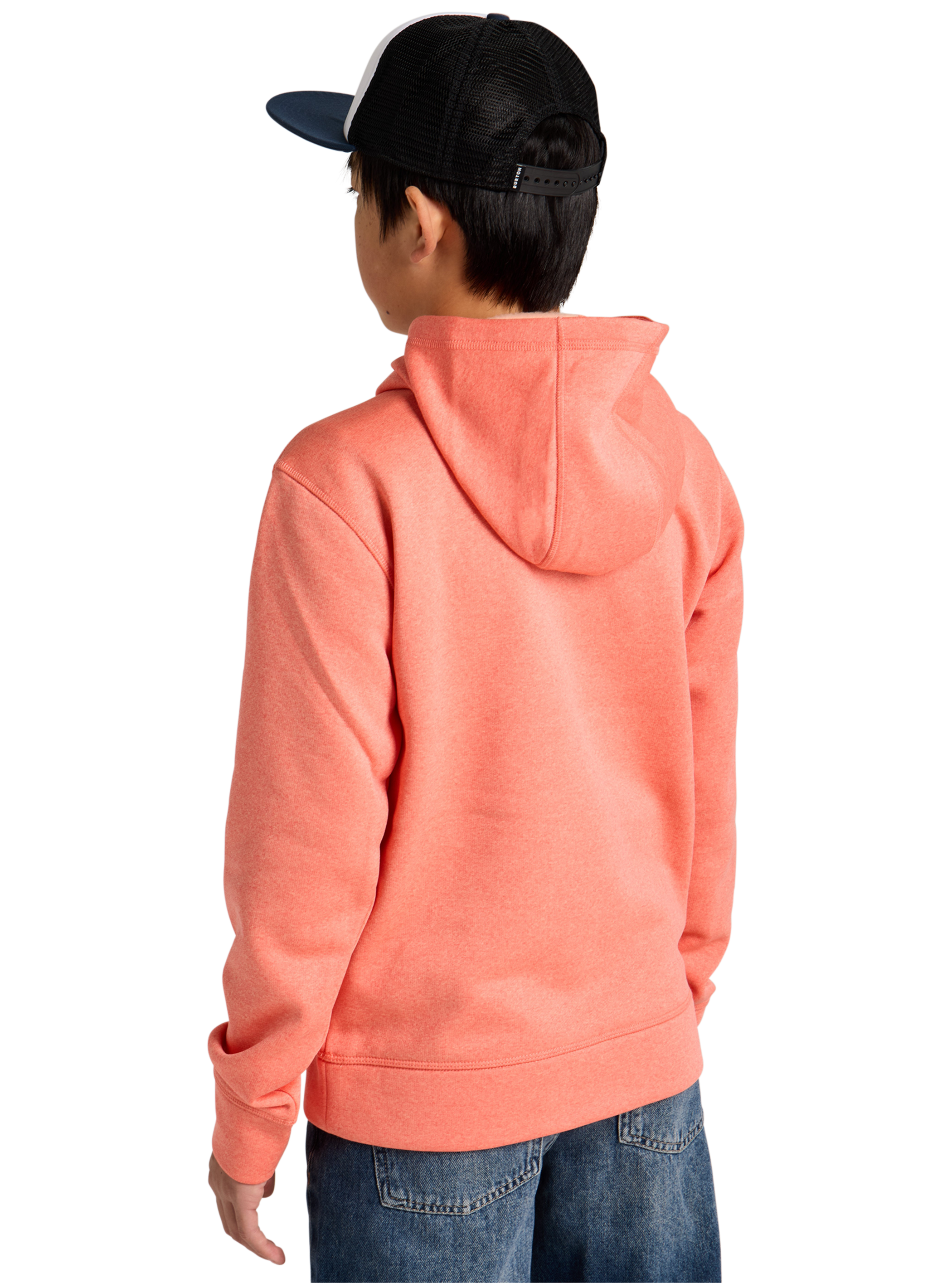 Product image of Kids' Burton Oak Pullover Hoodie[Variant:Peach Echo Heather]