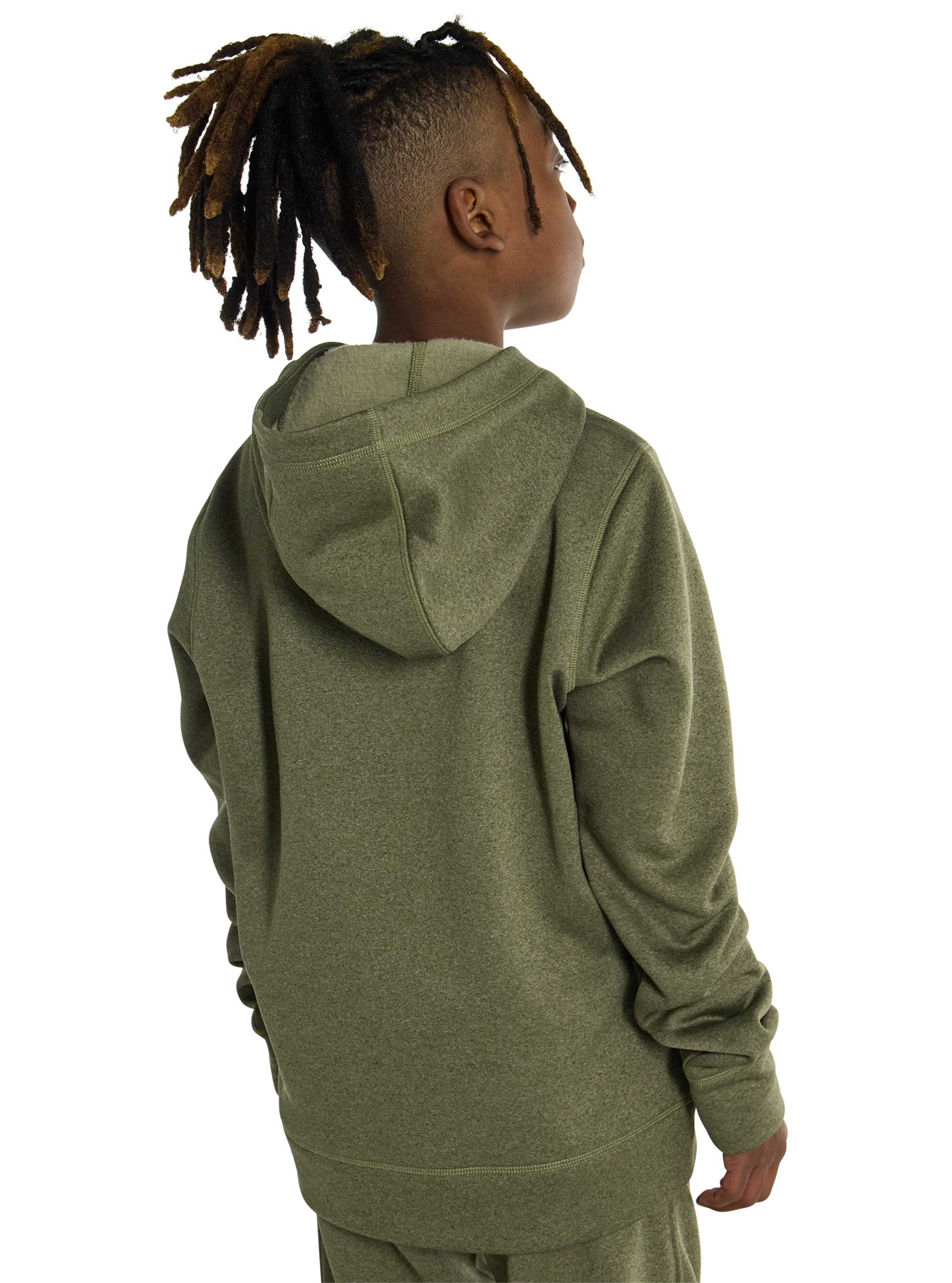 Product image of Kids' Burton Oak Pullover Hoodie[Variant:Forest Moss Heather]