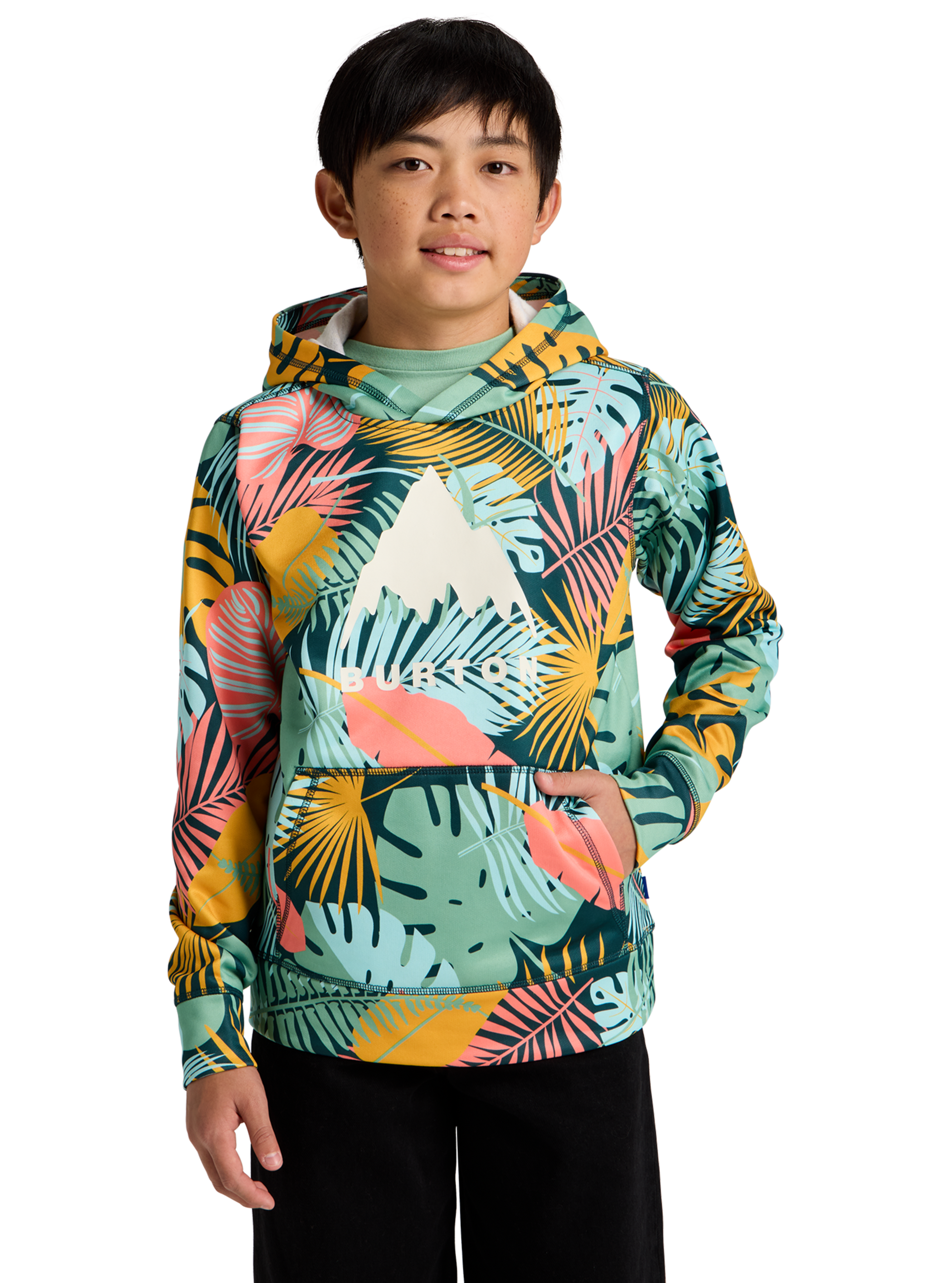 Product image of Kids' Burton Oak Pullover Hoodie[Variant:Oversized Tropical]