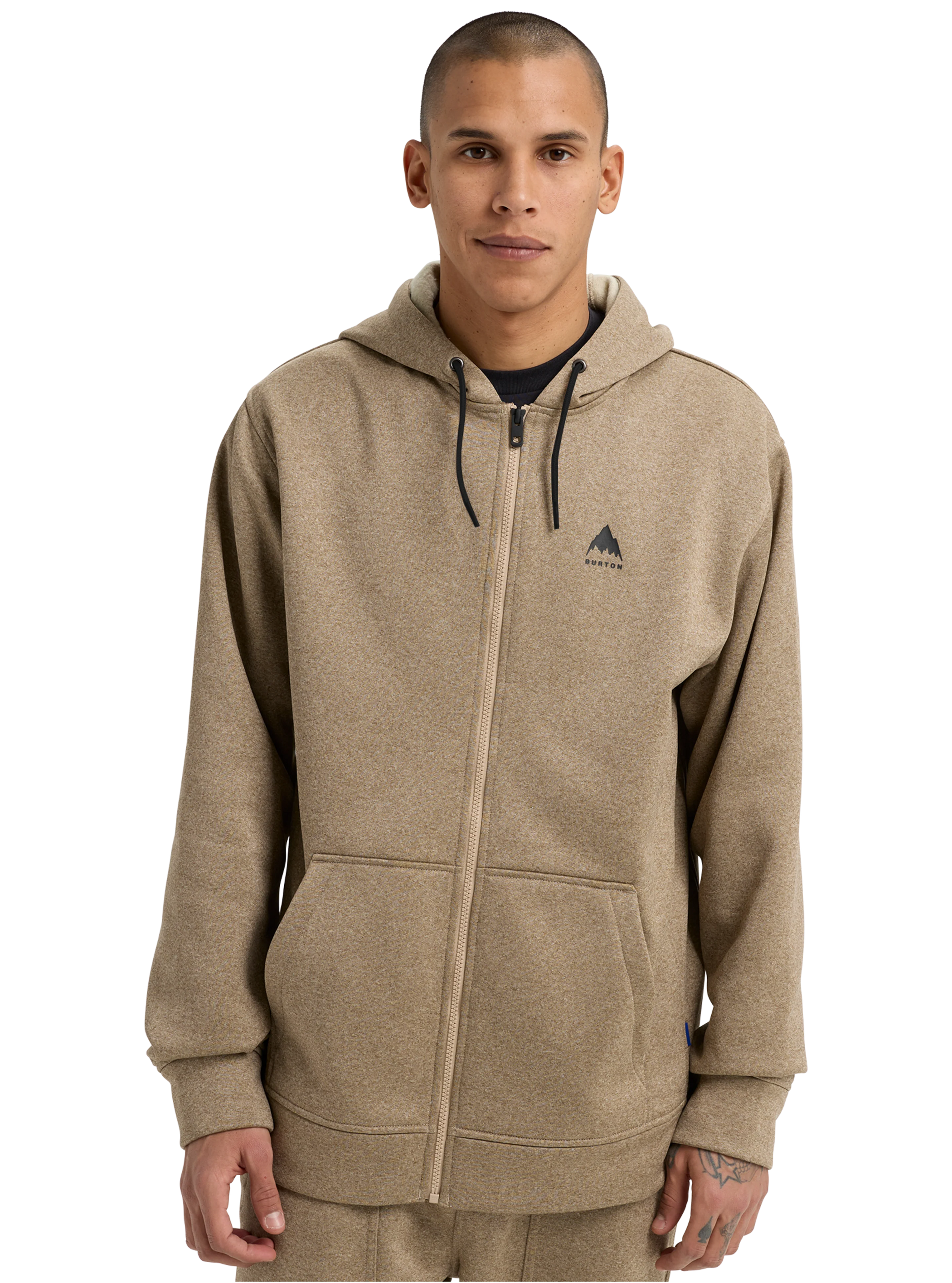 Product image of Men's Burton Oak Full-Zip Hoodie[Variant:Summit Taupe Heather]