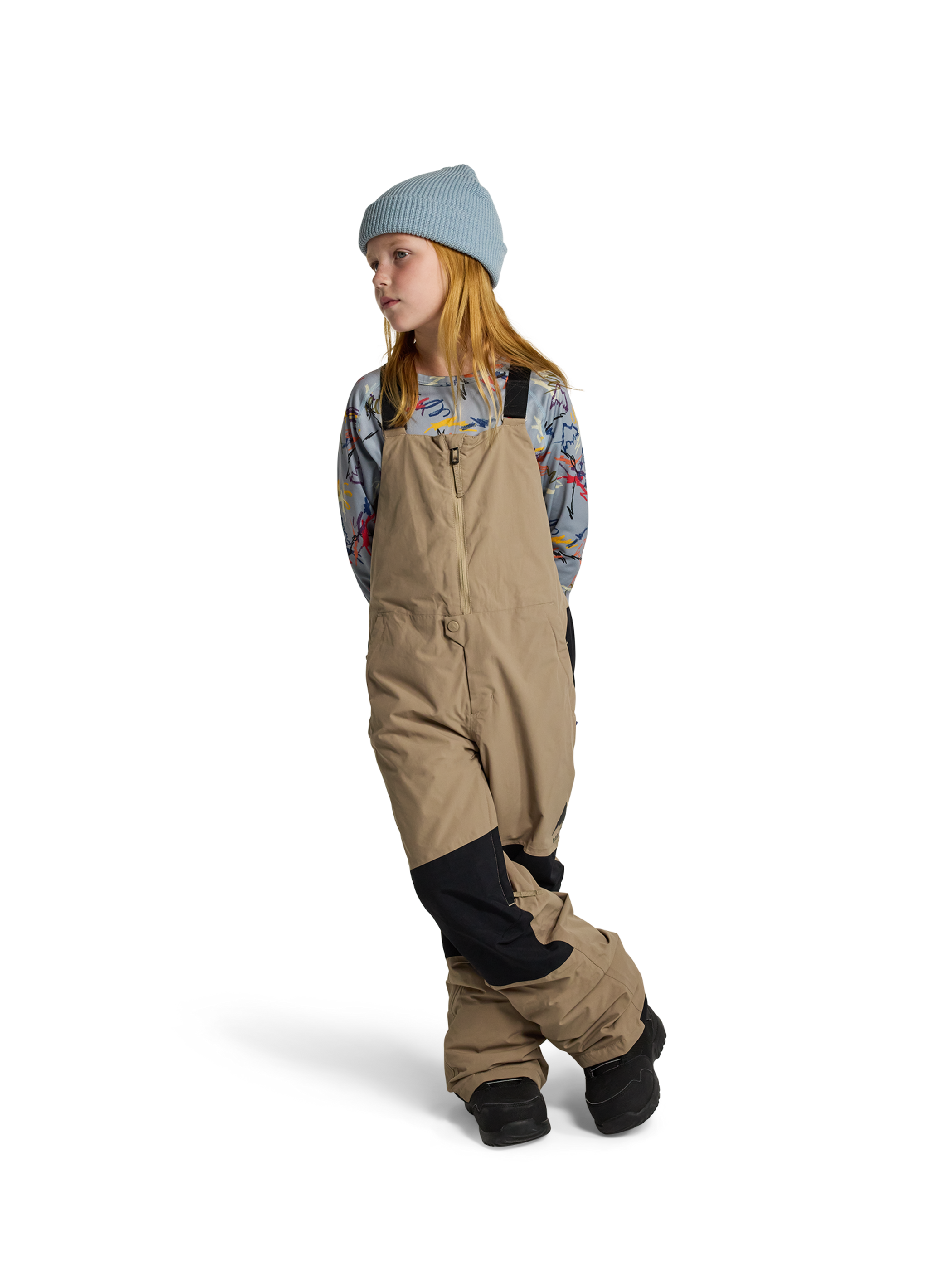 Product image of Kids' Burton Skylar 2L Bib Pants[Variant:Summit Taupe]