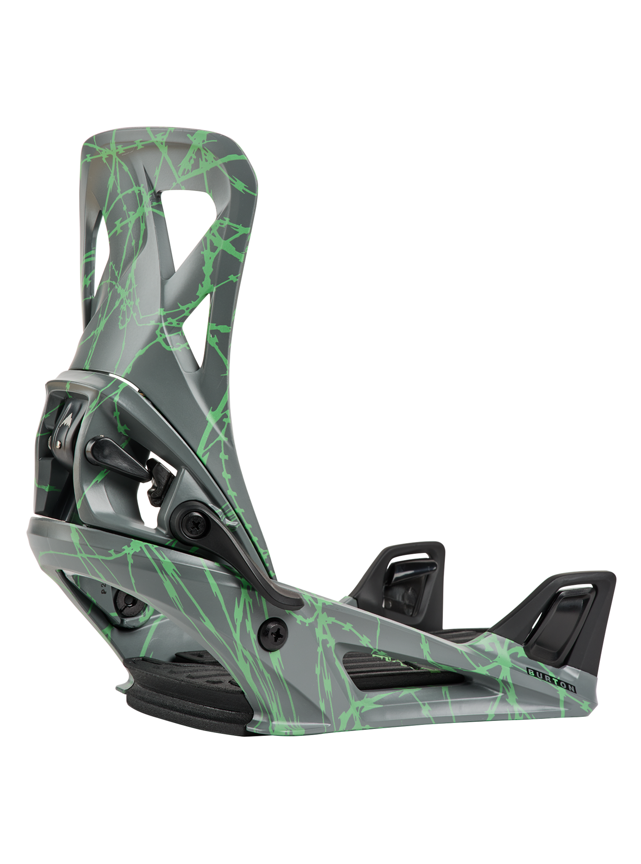 Product image of Men's Burton Step On® Re:Flex Snowboard Bindings[Variant:Gray / Green Voltage]