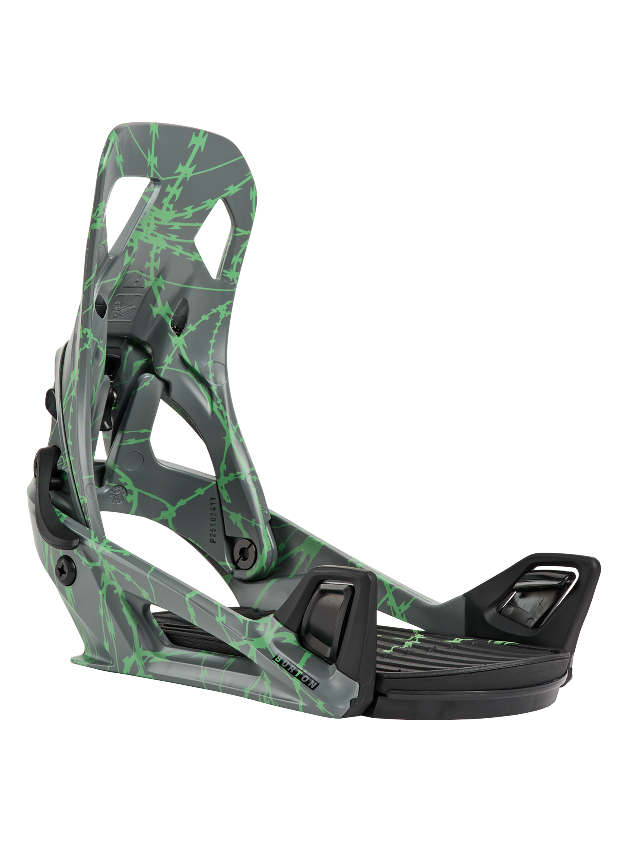 Product image of Men's Burton Step On® Re:Flex Snowboard Bindings[Variant:Gray / Green Voltage]