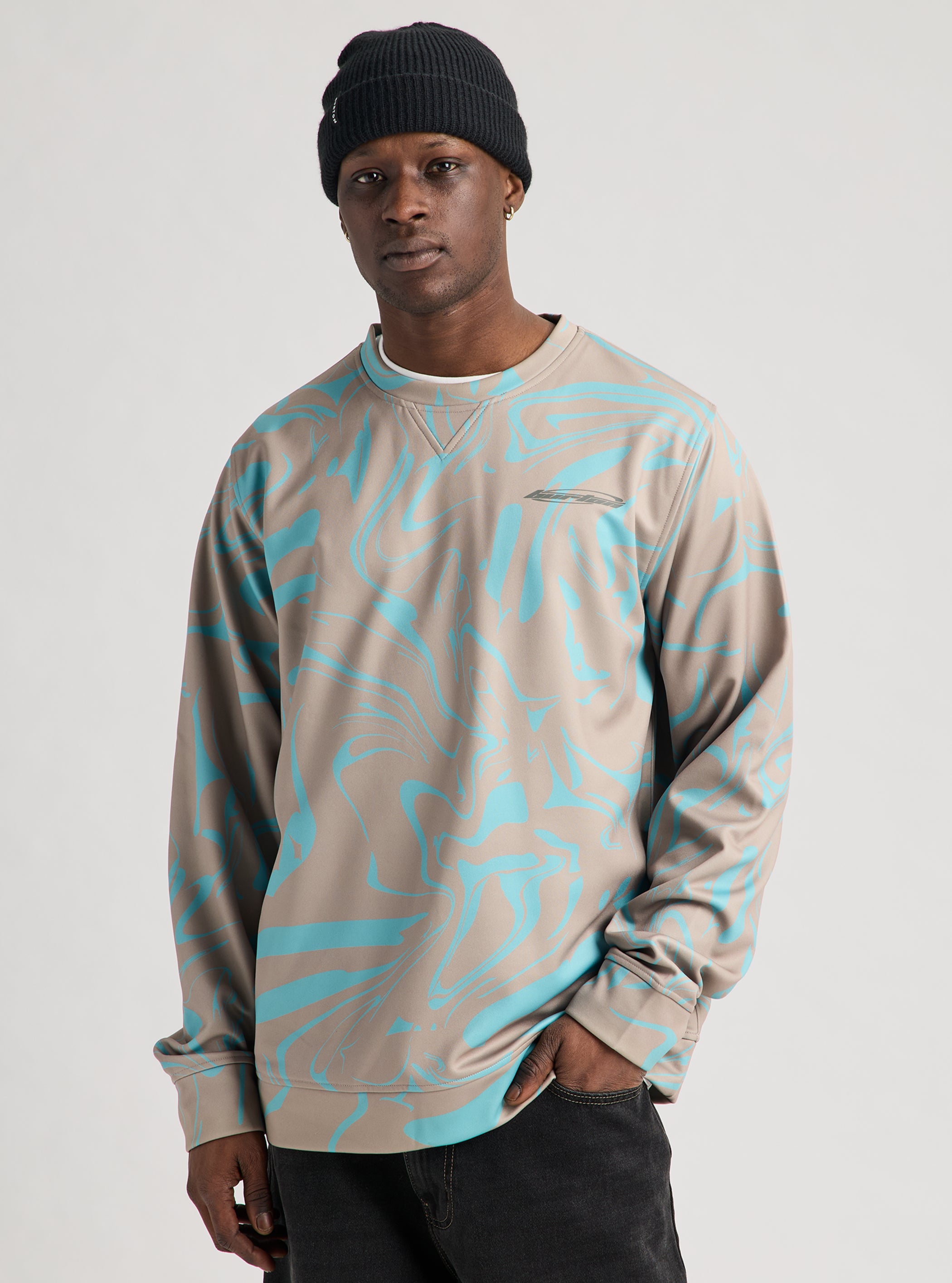 Product image of Men's Burton Oak Pullover Crew[Variant:Liquid Mineral]