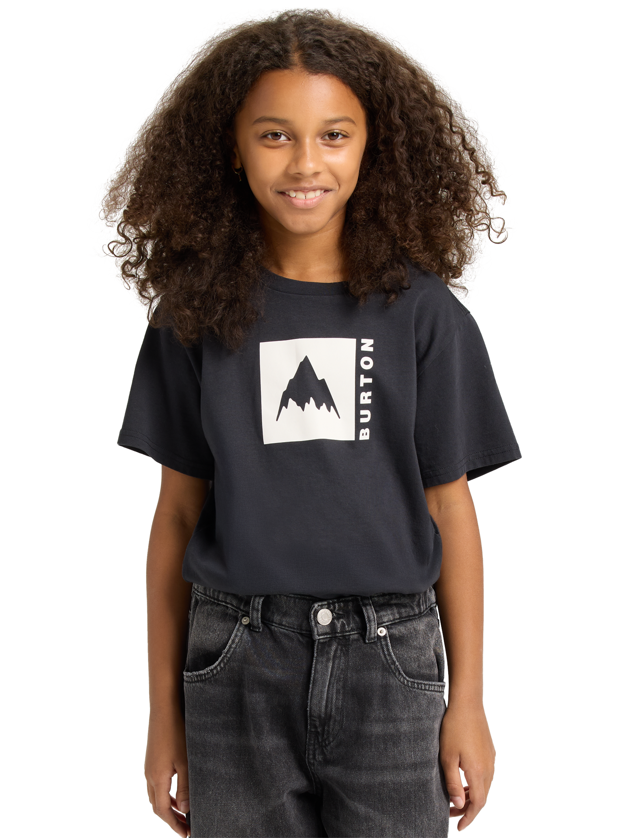 Product image of Kids' Burton Classic Mountain Short Sleeve T-Shirt[Variant:True Black]