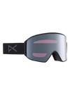 Product image of Anon M4 Goggles (Cylindrical) + Bonus Lens + MFI® Face Mask[Variant:Frame: Smoke, Lens: Perceive Sunny Onyx (6% / S4), Spare Lens: Perceive Variable Violet (34% / S2)]