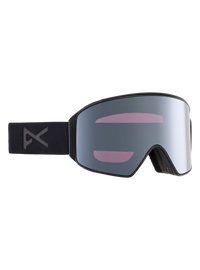 Product image of Anon M4 Goggles (Cylindrical) + Bonus Lens + MFI® Face Mask[Variant:Frame: Smoke, Lens: Perceive Sunny Onyx (6% / S4), Spare Lens: Perceive Variable Violet (34% / S2)]
