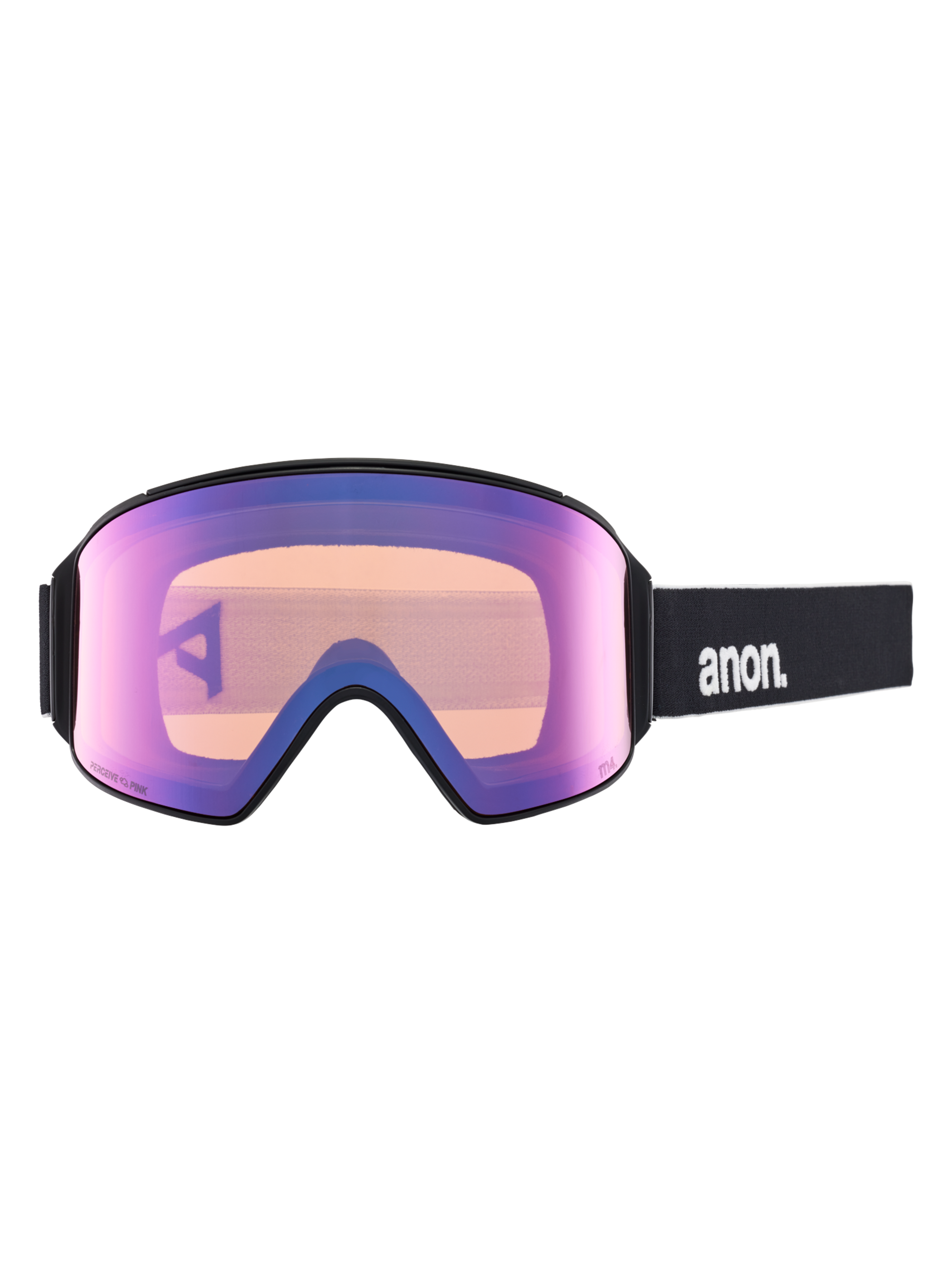 Product image of Anon M4 Goggles (Cylindrical) + Bonus Lens + MFI® Face Mask[Variant:Frame: Black, Lens: Perceive Variable Blue (21% / S2), Spare Lens: Perceive Cloudy Pink (53% / S1)]