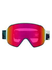 Product image of Anon M4 Goggles (Cylindrical) + Bonus Lens + MFI® Face Mask[Variant:Frame: Family Tree, Lens: Perceive Sunny Red (14% / S3), Spare Lens: Perceive Cloudy Burst (59% / S1)]