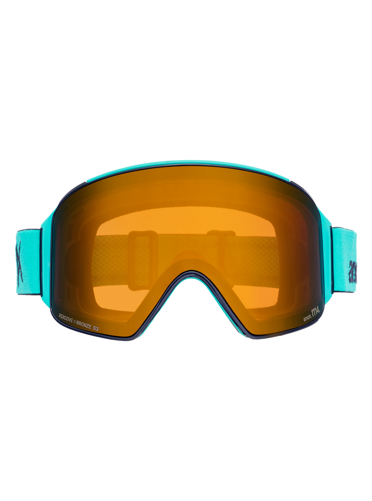Product image of Anon M4 Goggles (Cylindrical) + Bonus Lens + MFI® Face Mask[Variant:Frame: Marine, Lens: Perceive Sunny Bronze (17% / S3), Spare Lens: Perceive Cloudy Burst (59% / S1)]