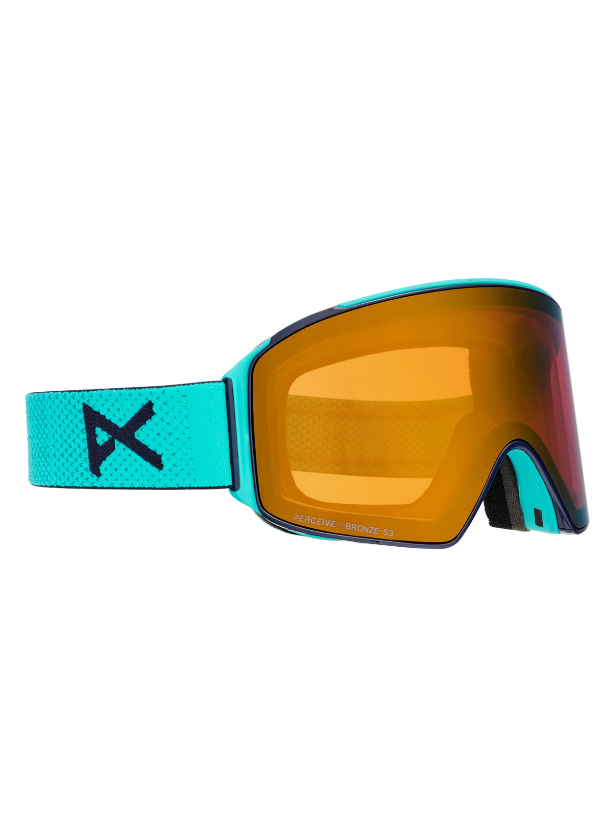 Product image of Anon M4 Goggles (Cylindrical) + Bonus Lens + MFI® Face Mask[Variant:Frame: Marine, Lens: Perceive Sunny Bronze (17% / S3), Spare Lens: Perceive Cloudy Burst (59% / S1)]