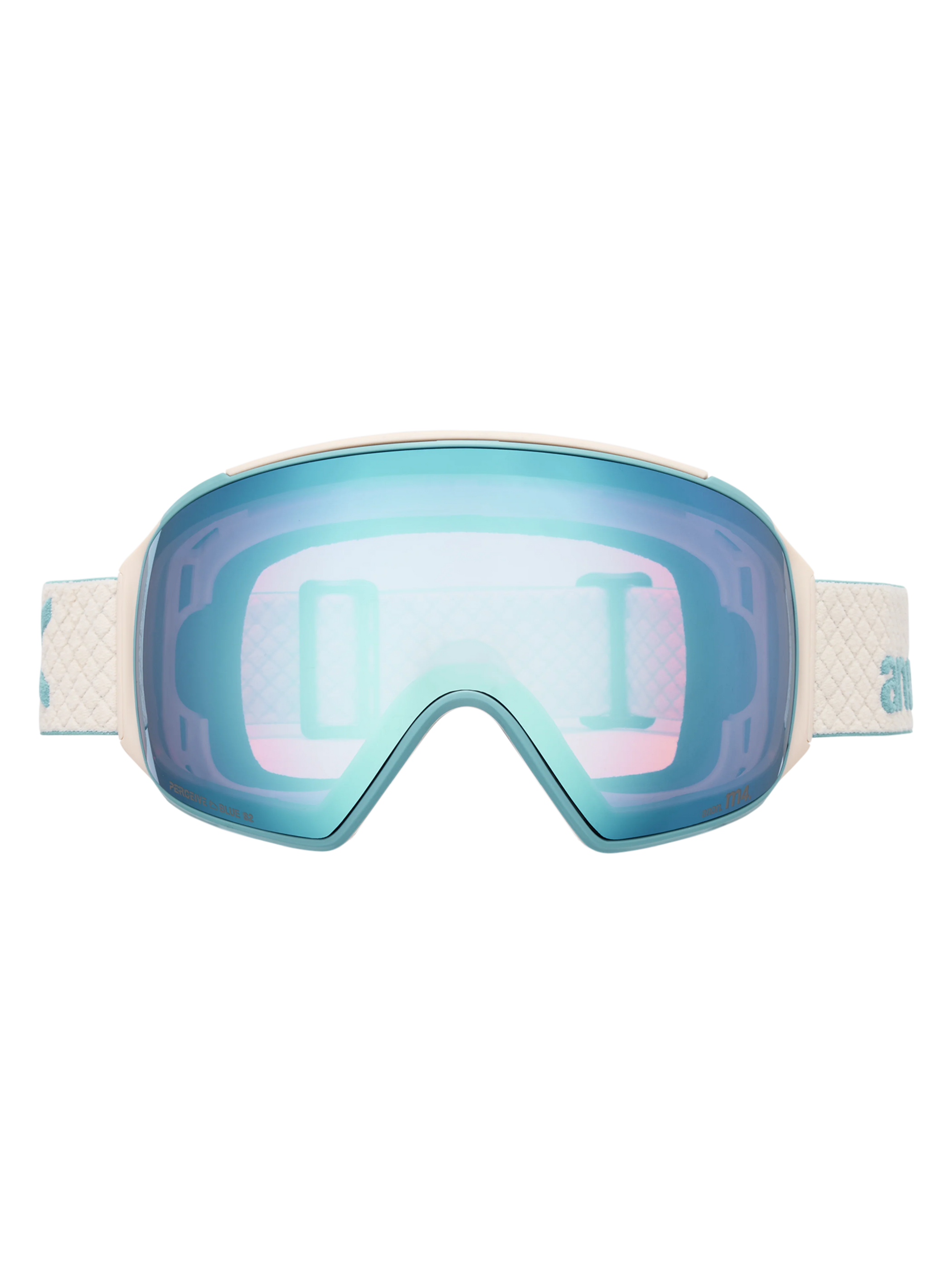 Product image of Anon M4 Goggles (Toric) + Bonus Perceive Lens + MFI® Face Mask[Variant:Frame: Oat Lens: Perceive Variable Blue (21% / S2) Spare Lens: Perceive Cloudy Pink (53% / S1)]