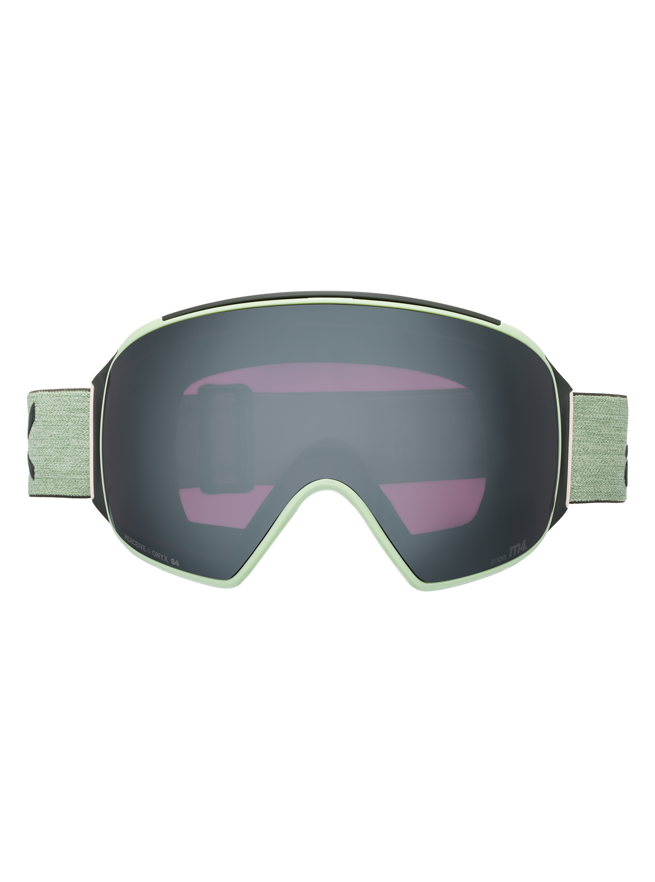 Product image of Anon M4 Goggles (Toric) + Bonus Perceive Lens + MFI® Face Mask[Variant:Frame: Soft Sage, Lens: Perceive Sunny Onyx (6% / S4), Spare Lens: Perceive Variable Violet (34% / S2)]