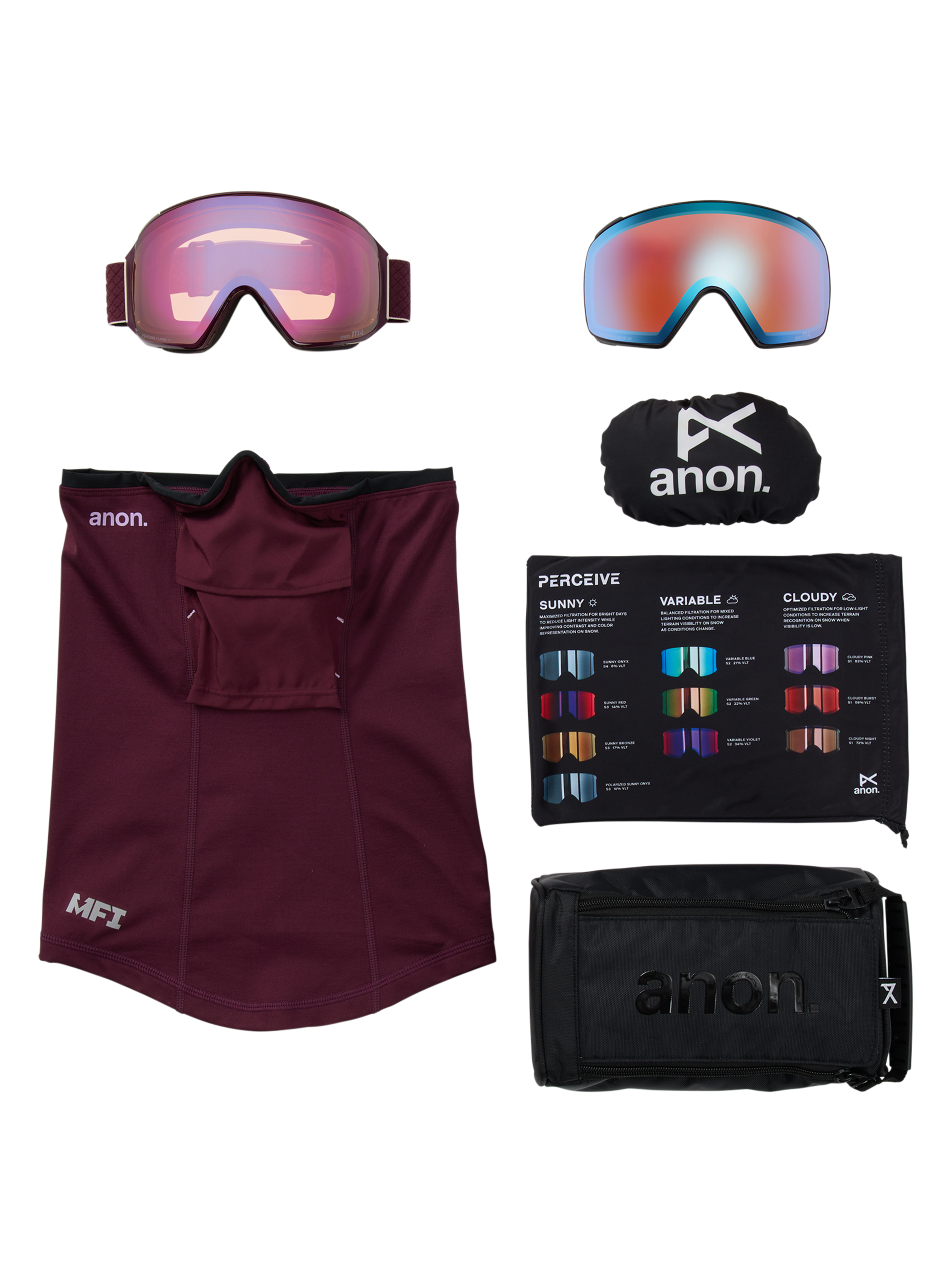 Anon M4 Goggles (Toric) + Bonus Perceive Lens + MFI® Face Mask