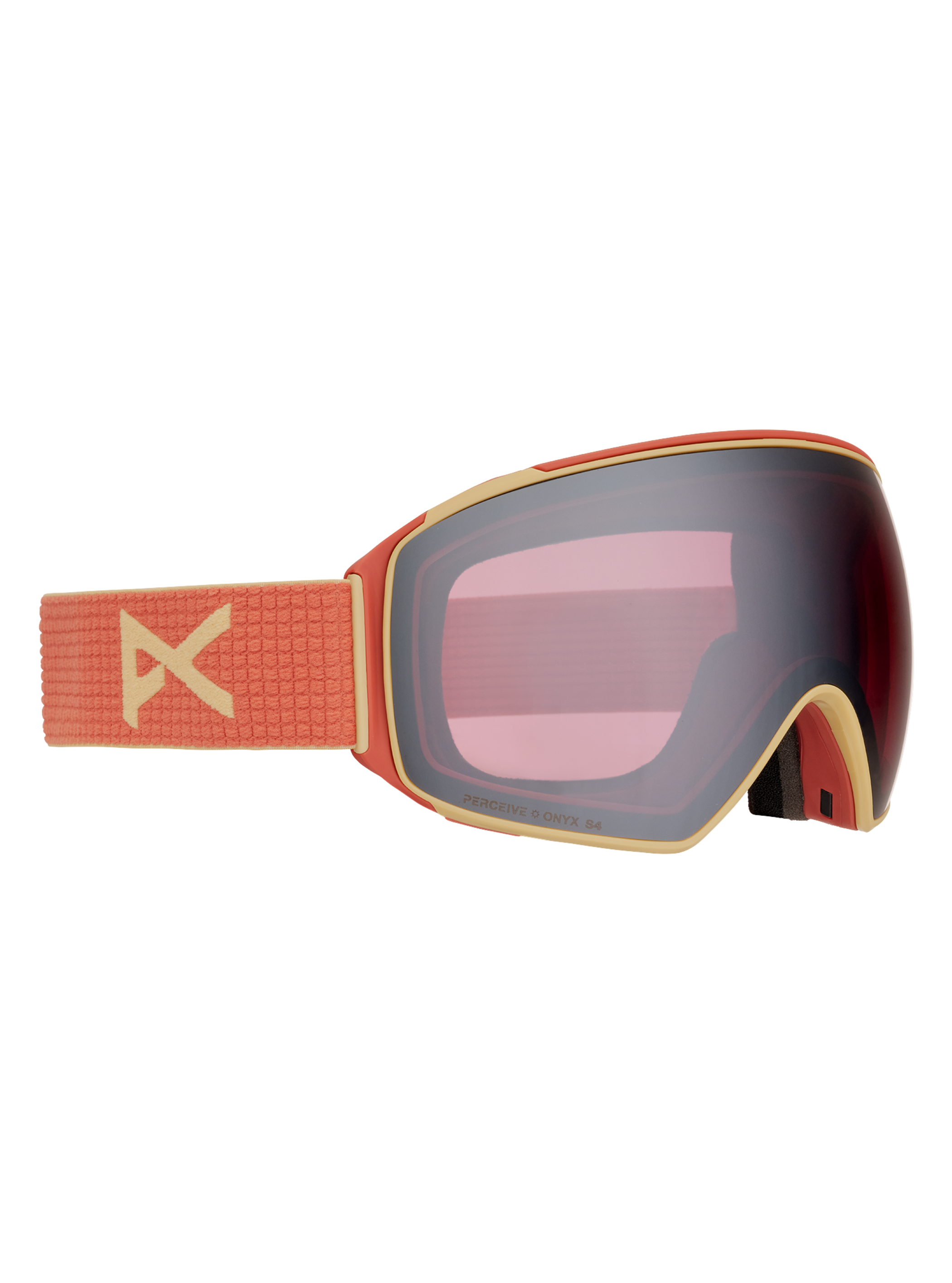 Product image of Anon M4 Goggles (Toric) + Bonus Lens + MFI® Face Mask[Variant:Frame: Terracotta, Lens: Perceive Sunny Onyx (6% / S4), Spare Lens: Perceive Variable Violet (34% / S2)]