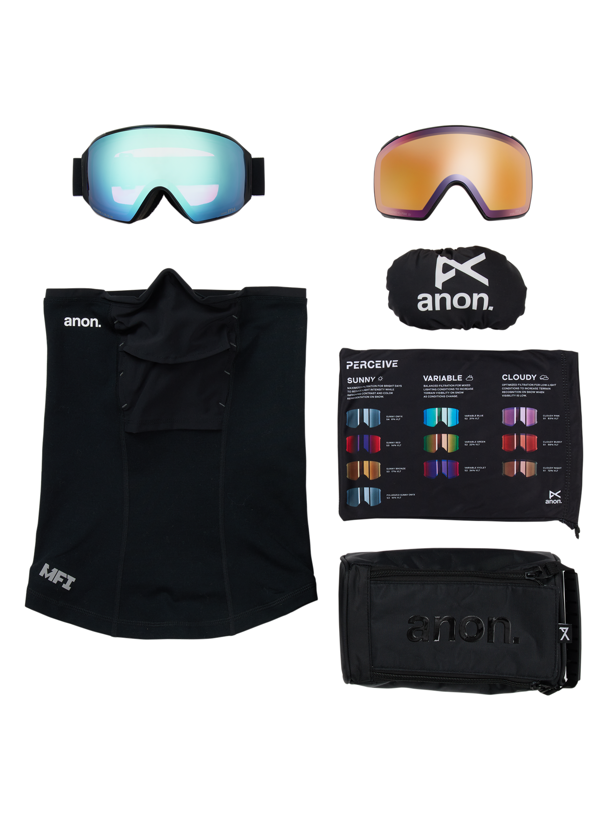 Anon M4 Goggles (Toric) + Bonus Perceive Lens + MFI® Face Mask