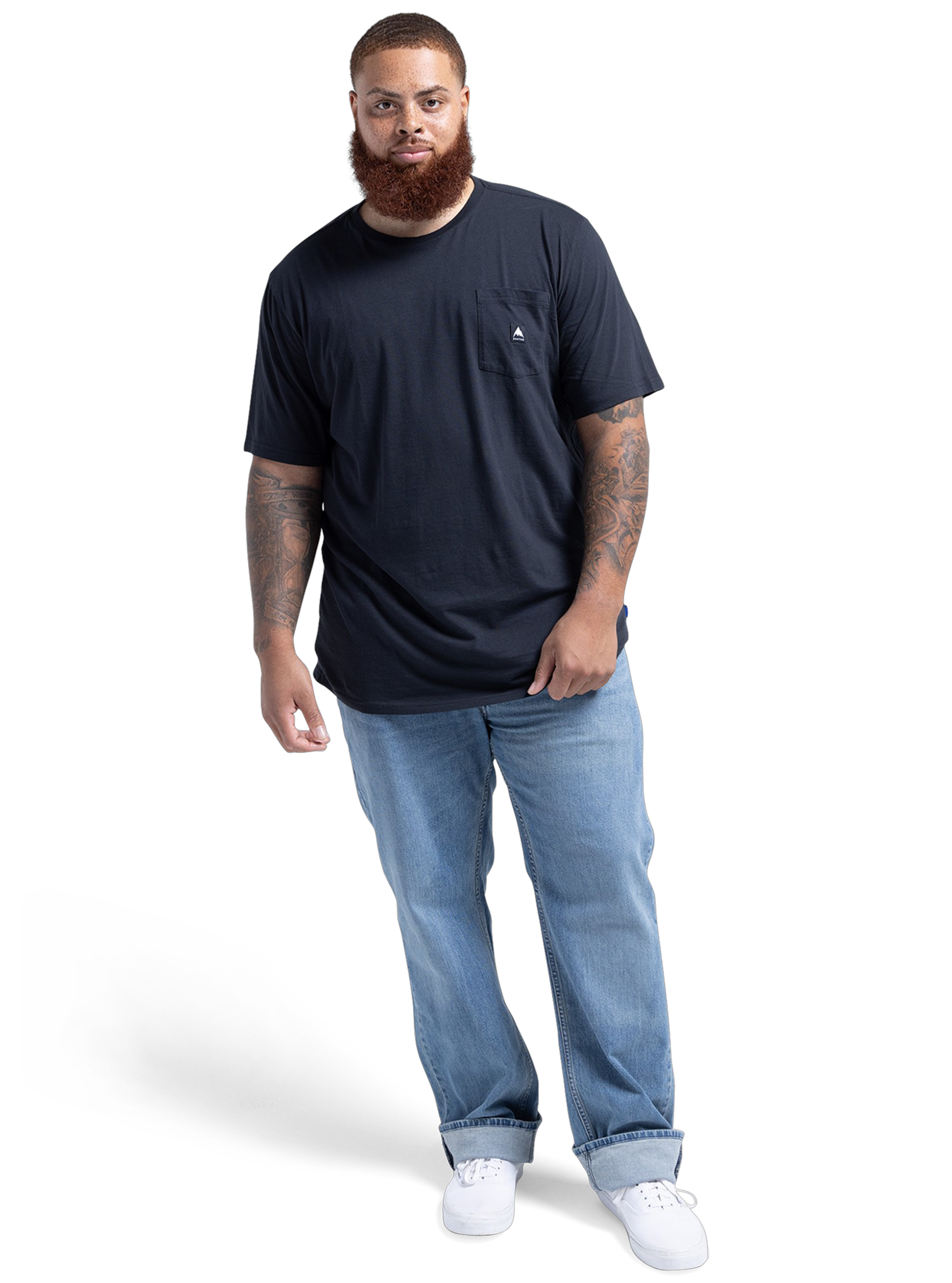 Product image of Burton Colfax Short Sleeve T-Shirt[Variant:True Black]