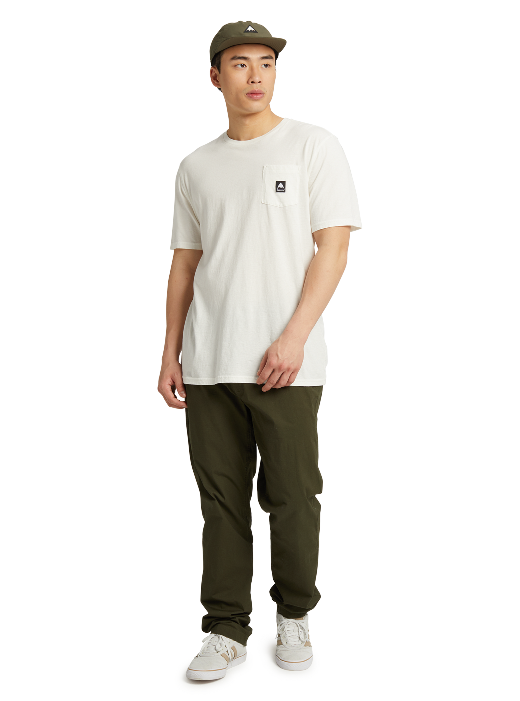 Product image of Burton Colfax Short Sleeve T-Shirt[Variant:Stout White]
