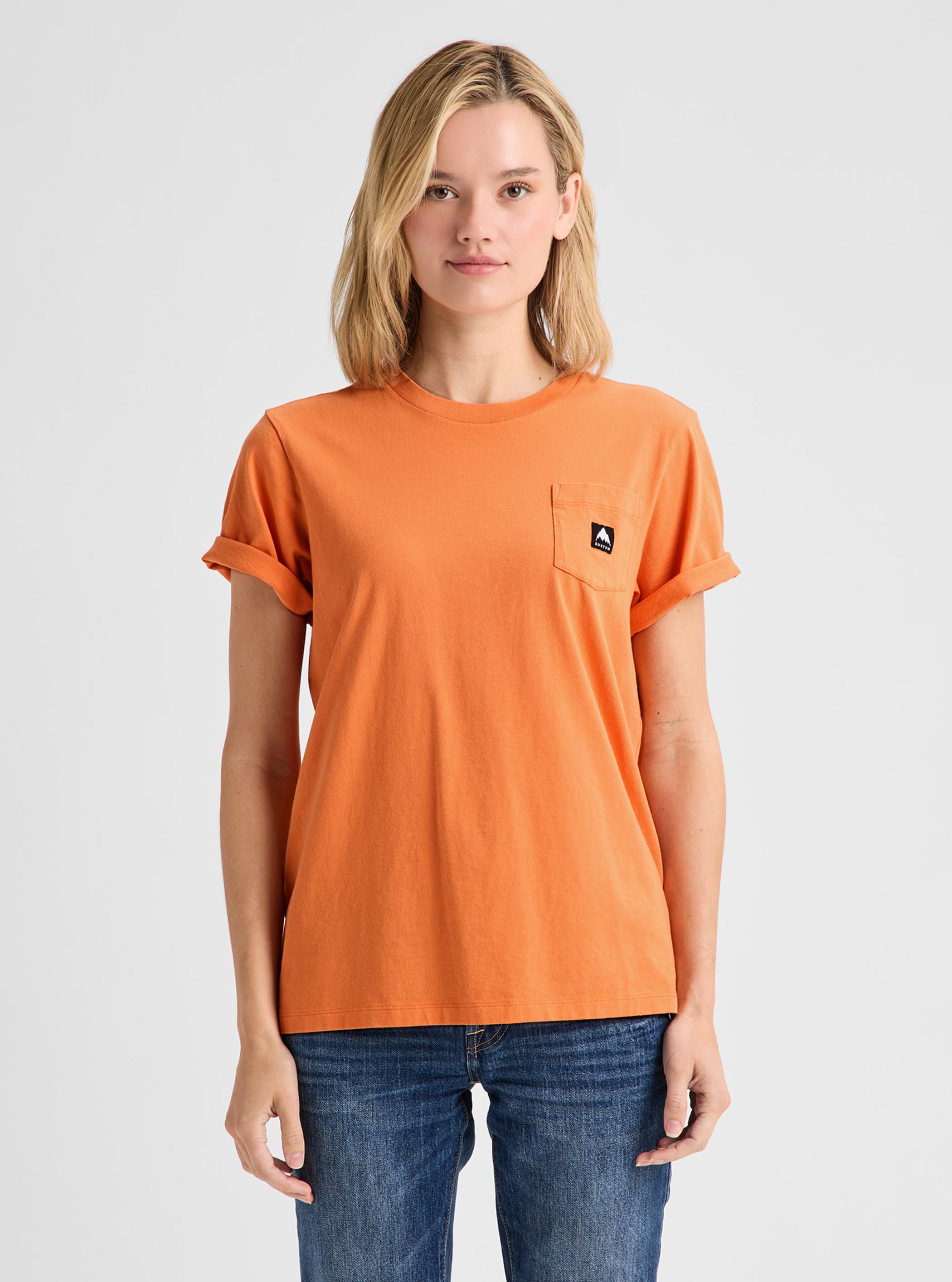 Product image of Men's Burton Colfax Short Sleeve T-Shirt[Variant:Goldfish Orange]