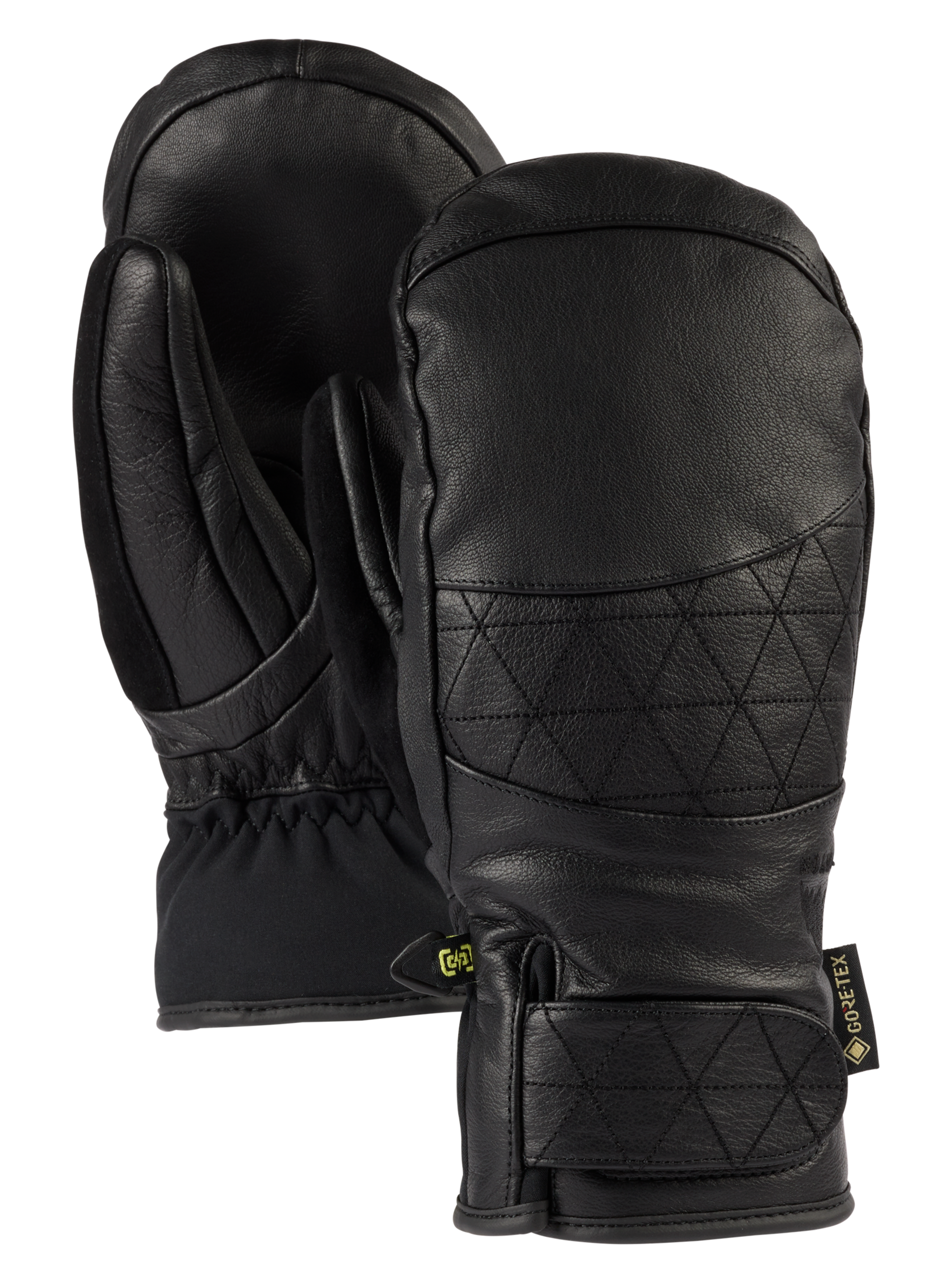 burton ladies snowboard mittens Women's GORE-TEX Mittens, Gray Heather / L Durable and sustainable leather in the palm Gloves & Mitts