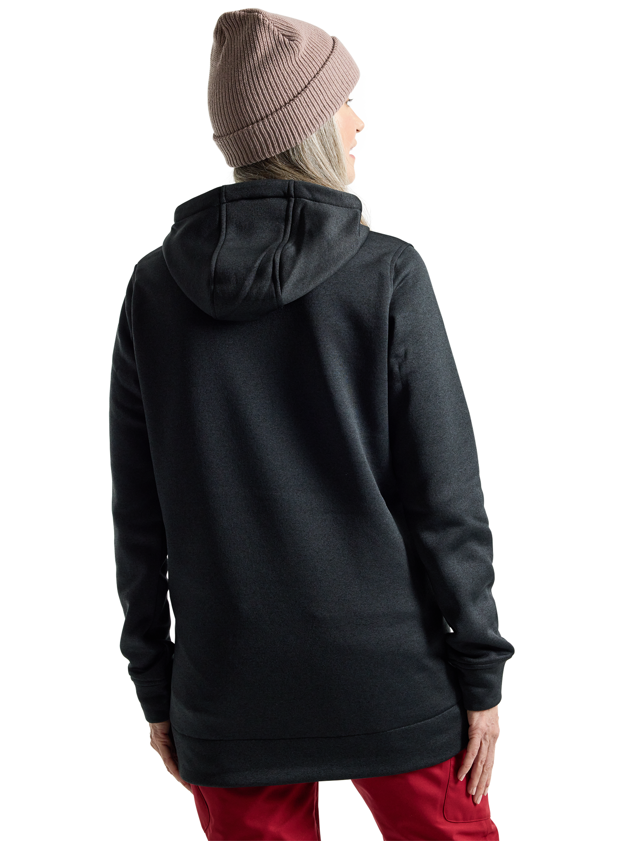 Product image of Women's Burton Oak Long Pullover Hoodie[Variant:True Black Heather]