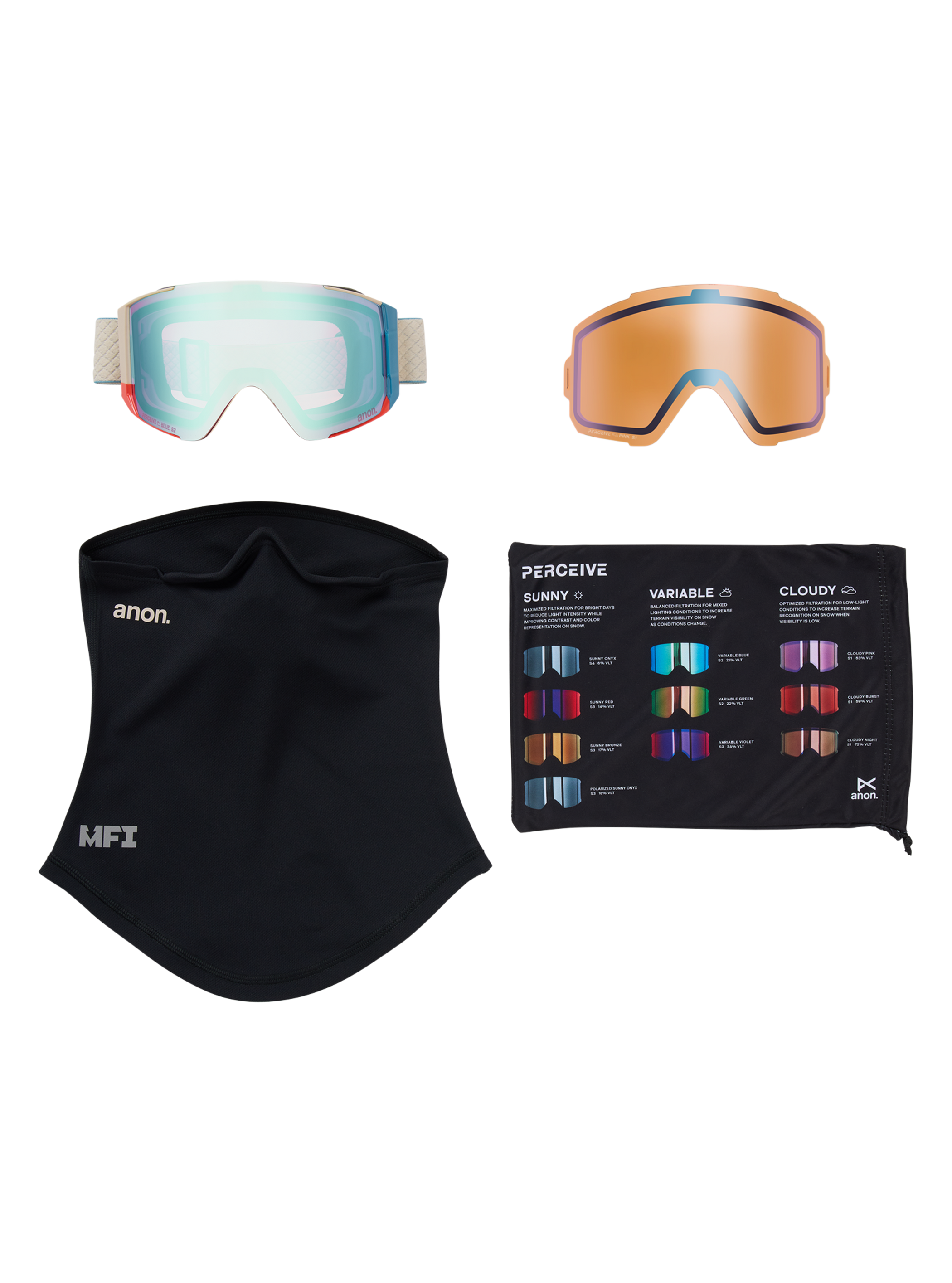 Anon Sync Brille + Zusatzbrillenglas + MFI® Face Mask