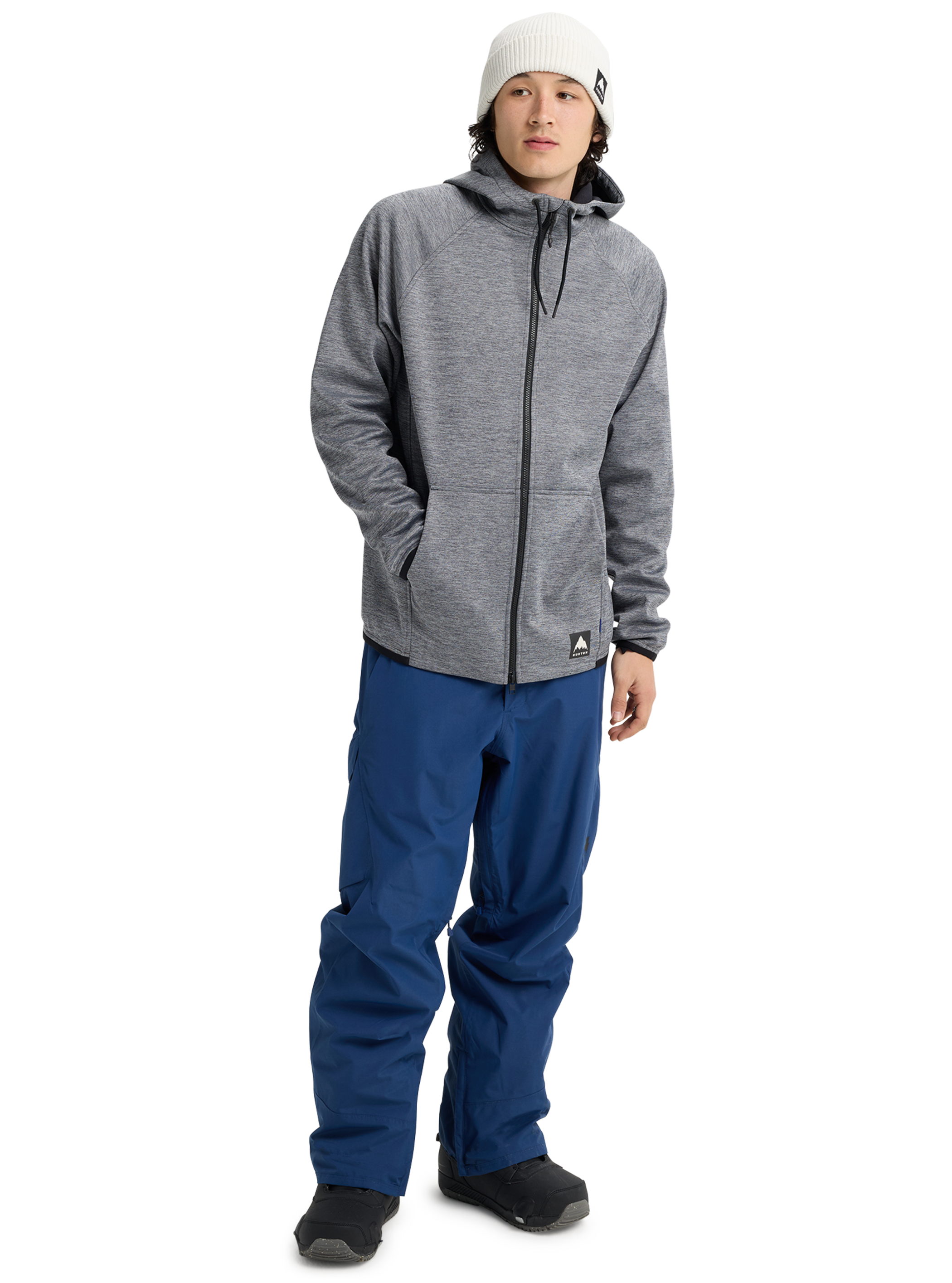 Burton Crown wetterfeste Fleece-Jacke mit durchgehendem Reißverschluss für Herren