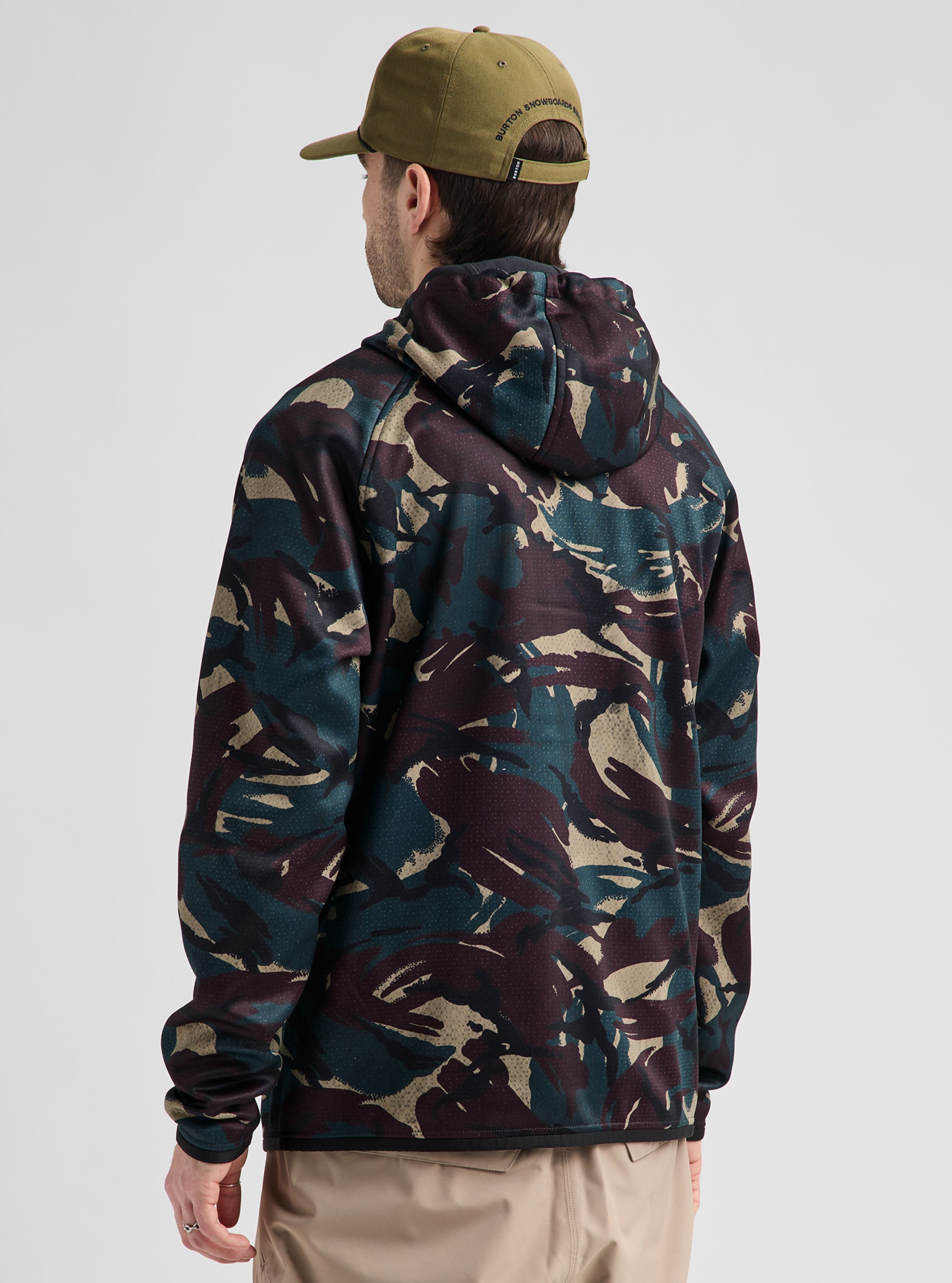 Product image of Burton Men's Crown Weatherproof Full-Zip Fleece[Variant:Seersucker Camo]