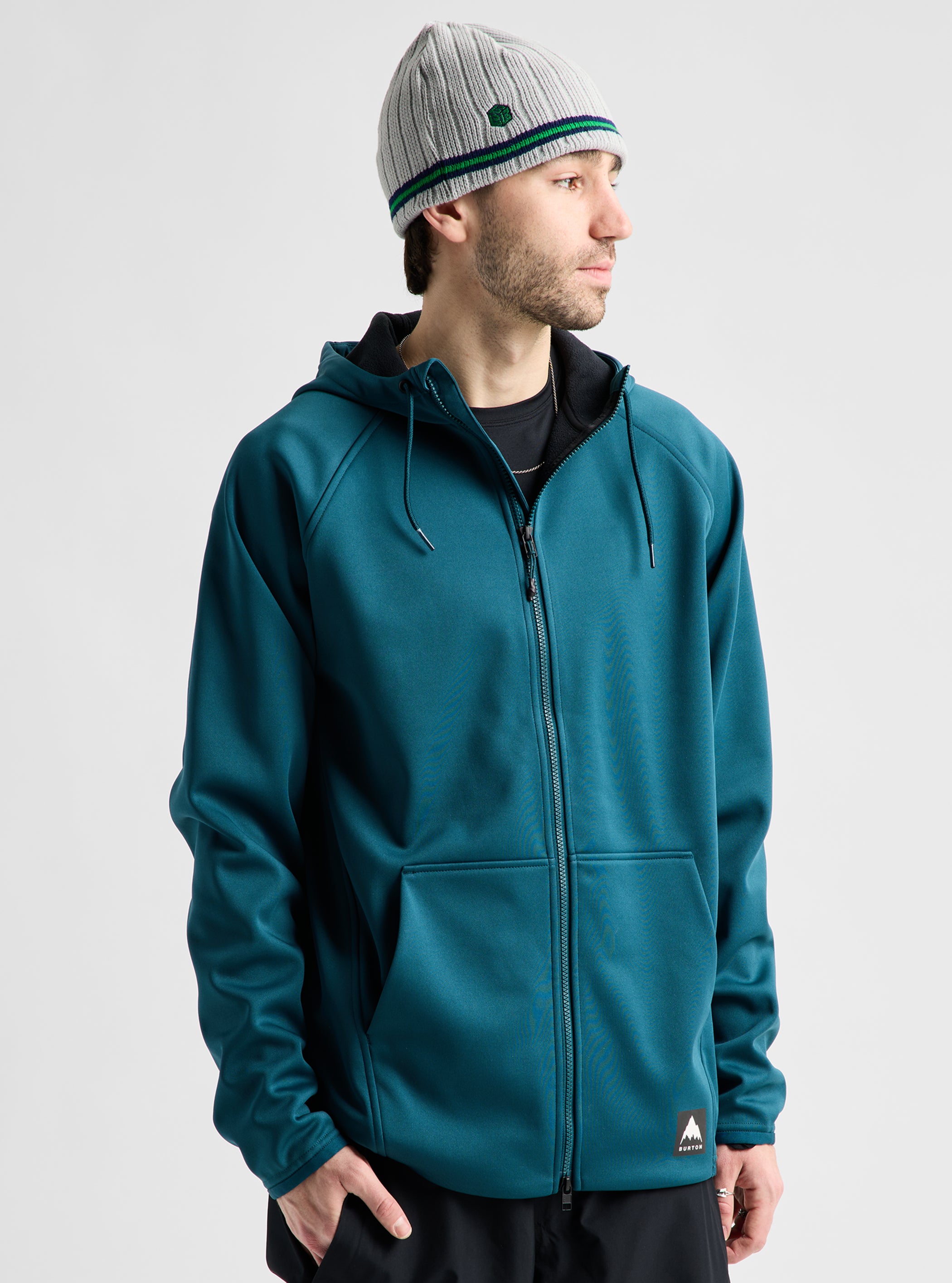 Product image of Burton Men's Crown Weatherproof Full-Zip Fleece[Variant:Atlantic Teal]