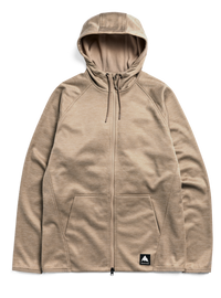 Product image of Burton Men's Crown Weatherproof Full-Zip Fleece[Variant:Summit Taupe Heather]