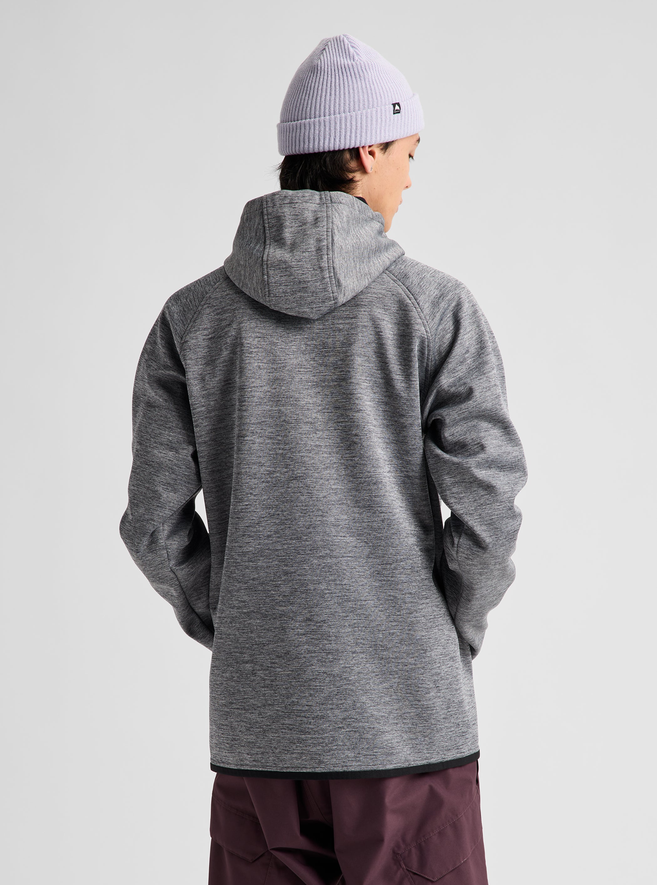 Product image of Men's Burton Crown Weatherproof Pullover Fleece[Variant:True Black Heather]
