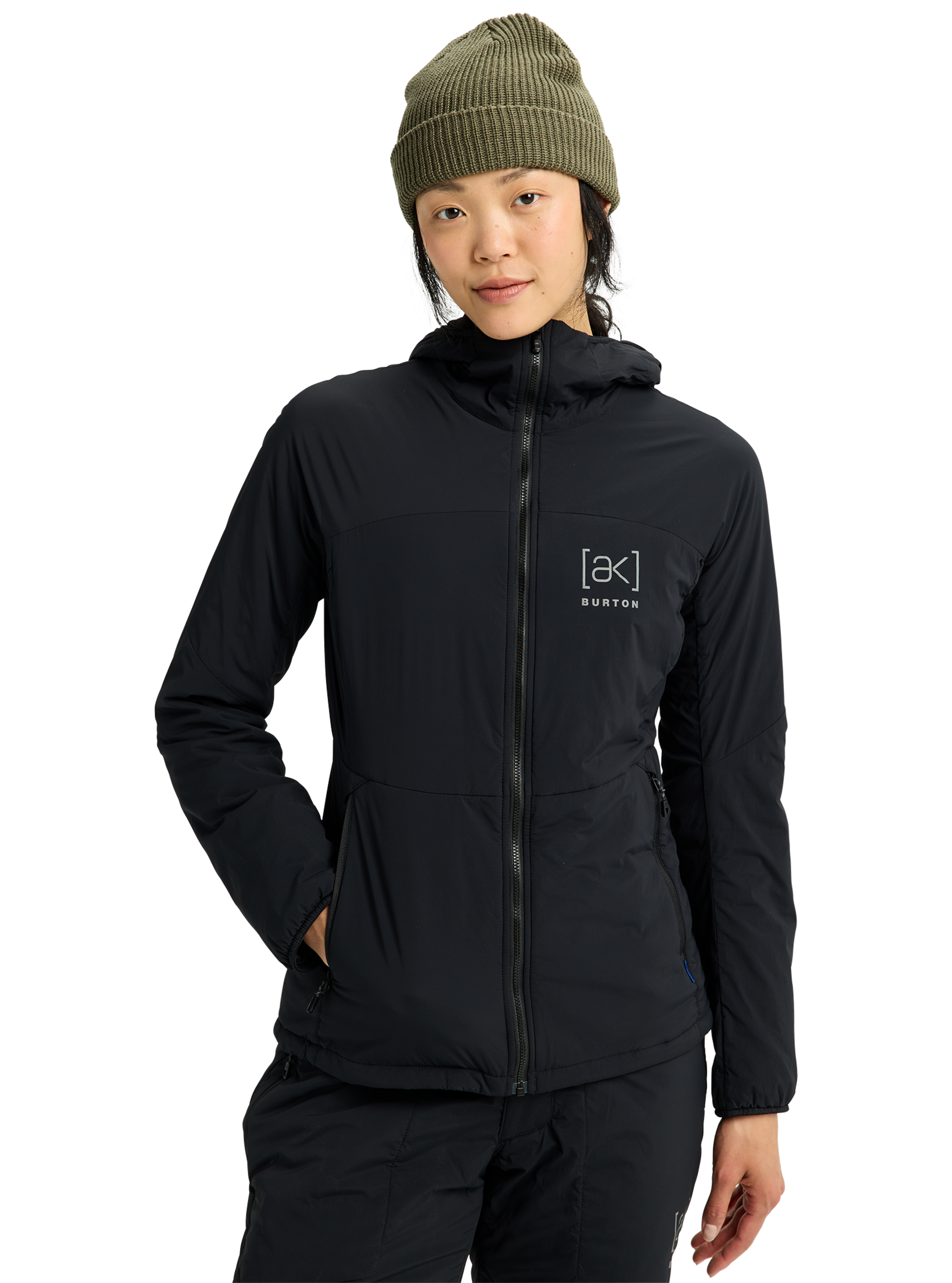 Product image of Women's Burton [ak] Helium Hooded Stretch Insulated Jacket[Variant:True Black]