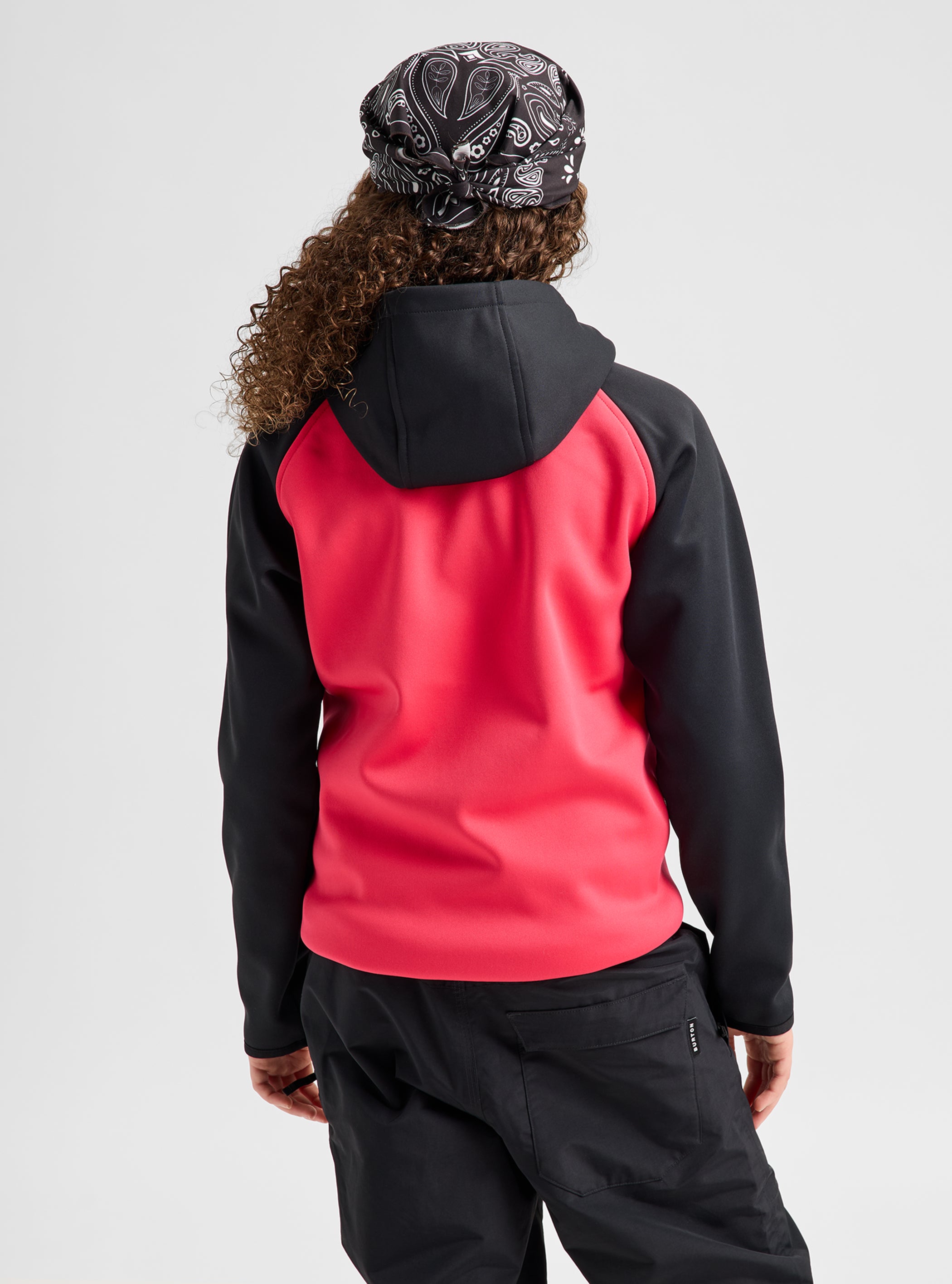 Product image of Kids' Burton Crown Weatherproof Pullover Fleece[Variant:True Black / Azalea Pink]